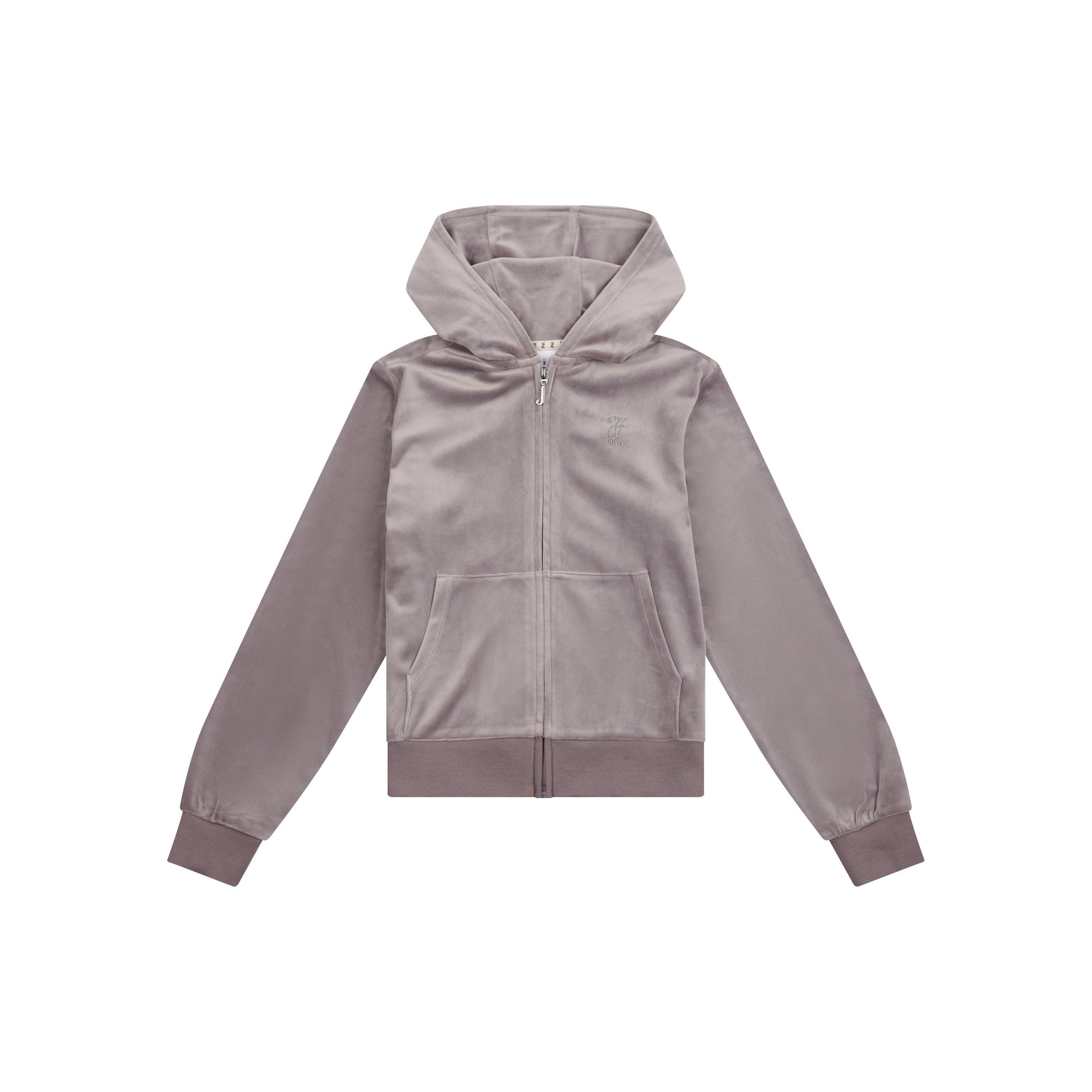 Rabbit M02 - Juicy Couture - Kids' Velvet Diamante Zip Hoodie - 1
