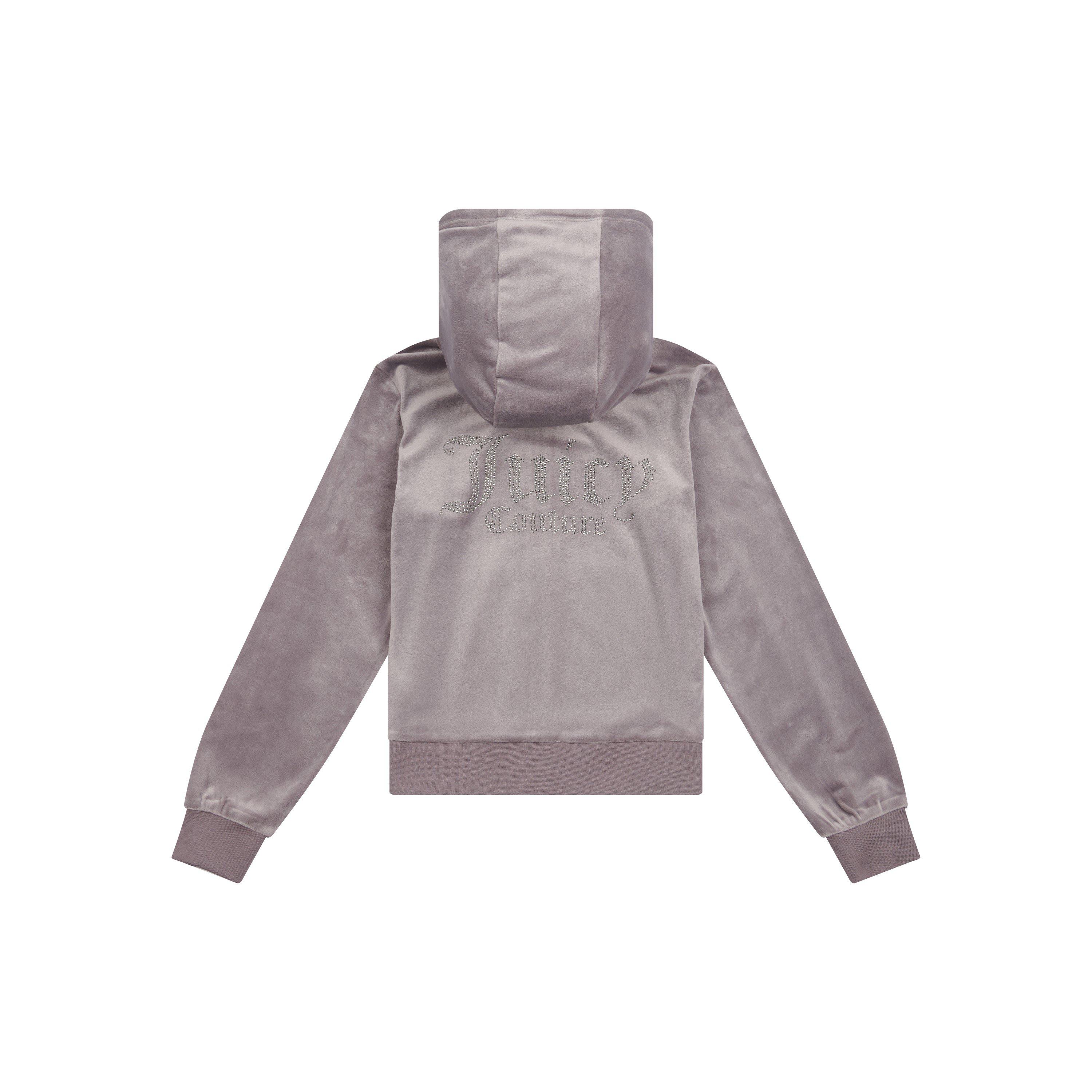 Rabbit M02 - Juicy Couture - Kids' Velvet Diamante Zip Hoodie - 2