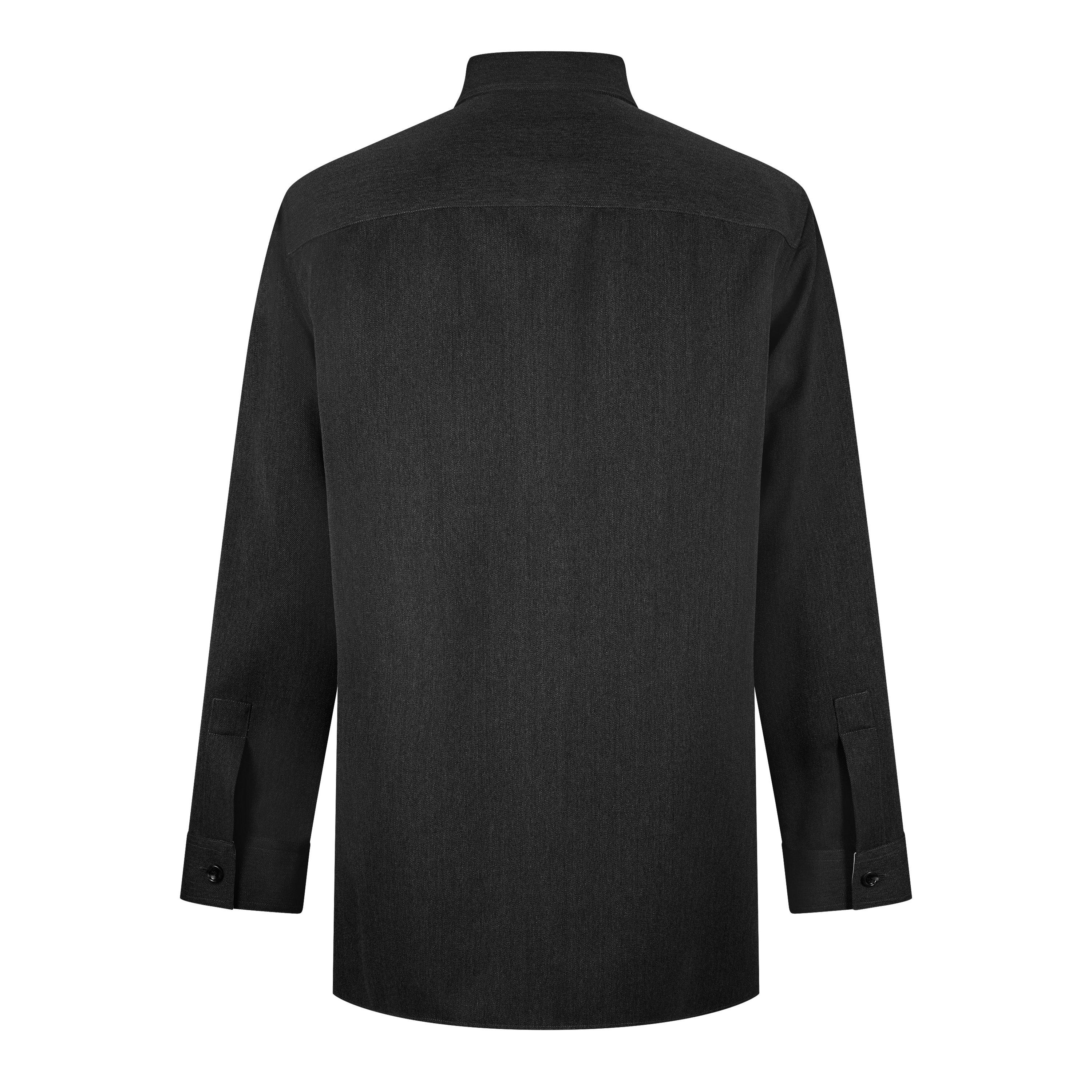 Dark Grey - Gucci - Wool Shirt With Embroidery - 2
