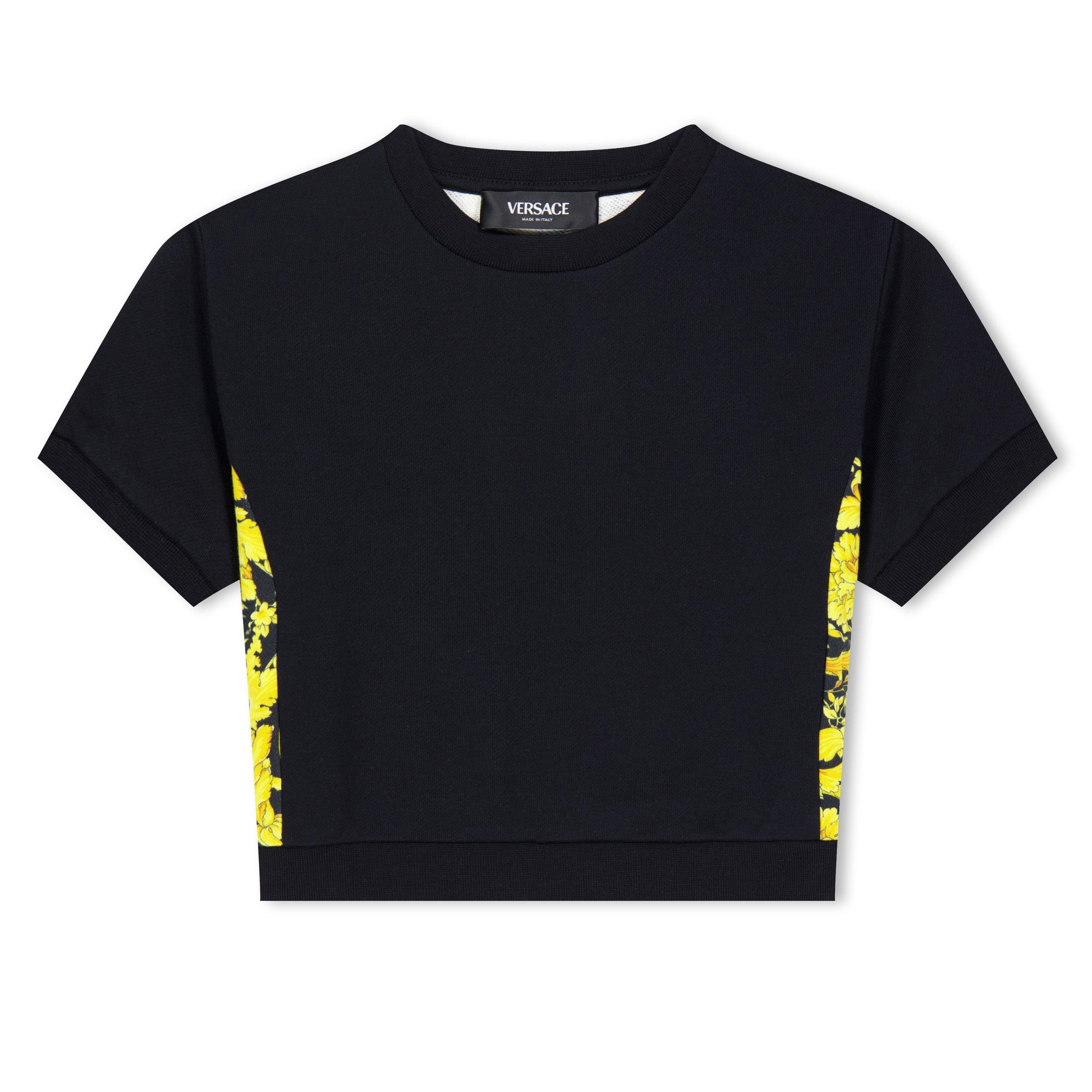Blk/Gld 2B130 - Versace - Barocco T-Shirt Juniors - 1