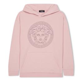 Versace Logo Over The Head Hoodie Junior