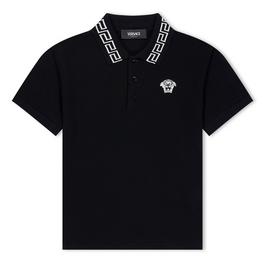 Versace Short Sleeve Polo Shirt Junior Boys