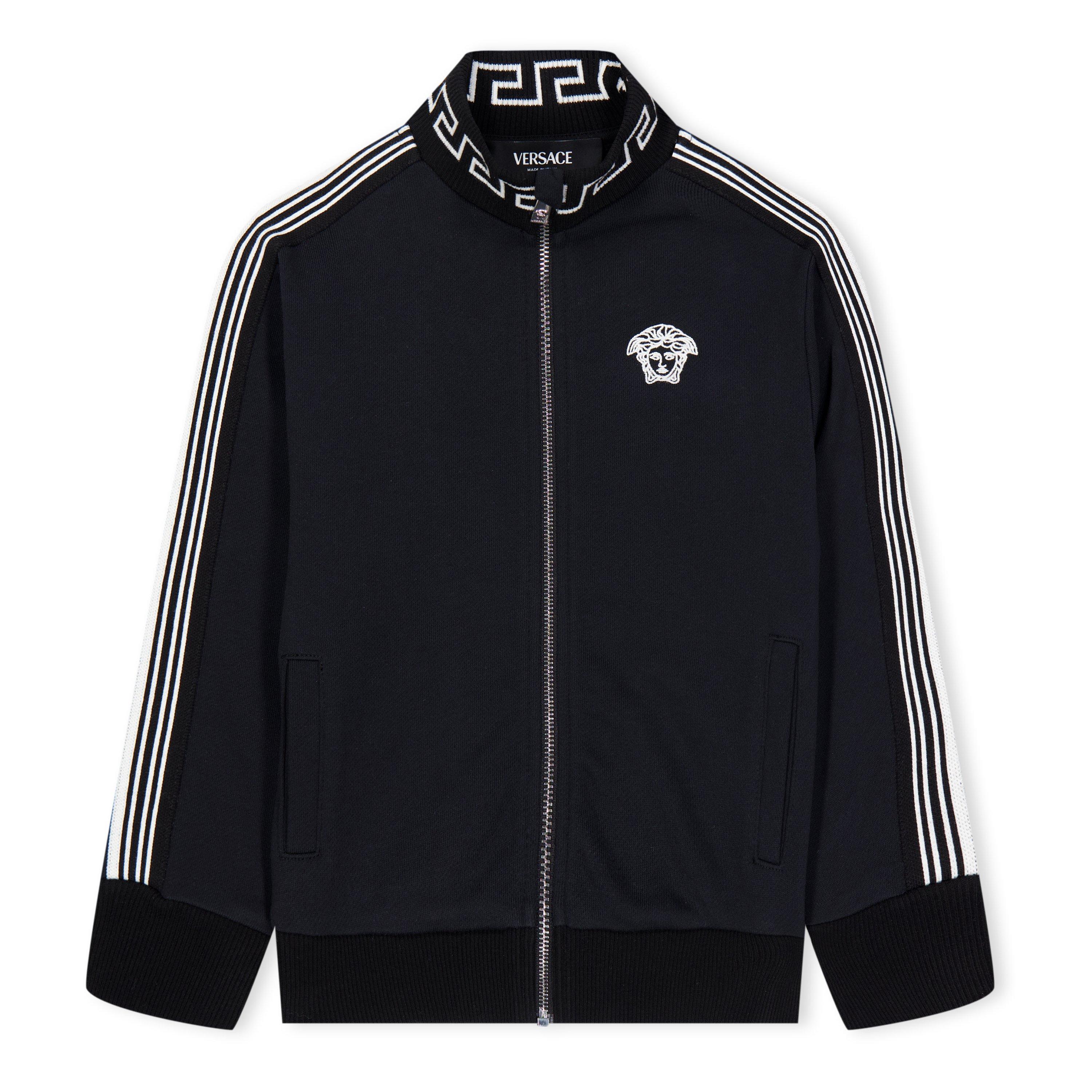 ジャケット・アウター VERSACE track jacket La Greca Nylon Gym Track Jacket Gray | VERSACE US