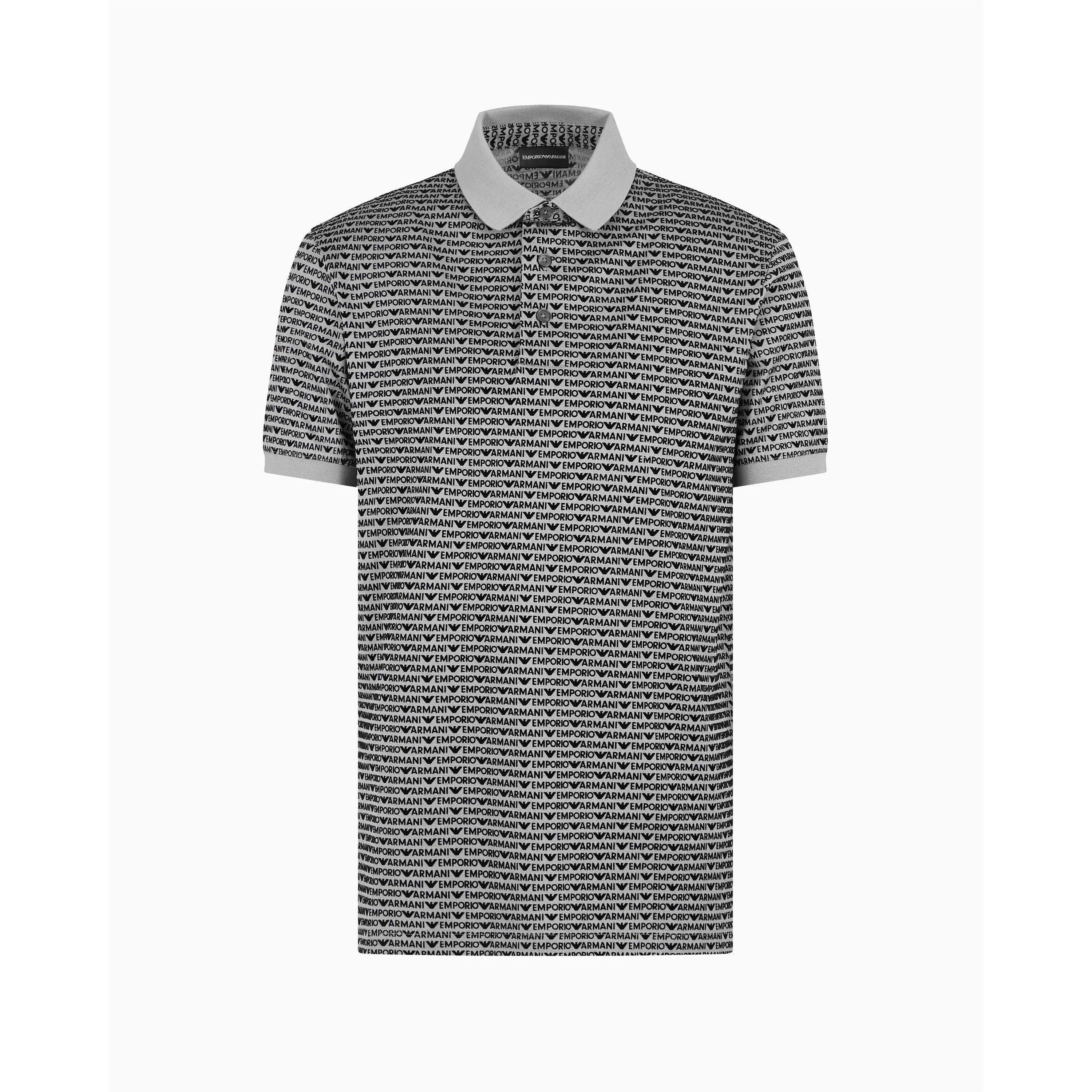 Grey - Emporio Armani - Men's Short-Sleeve Polo Shirt - 5