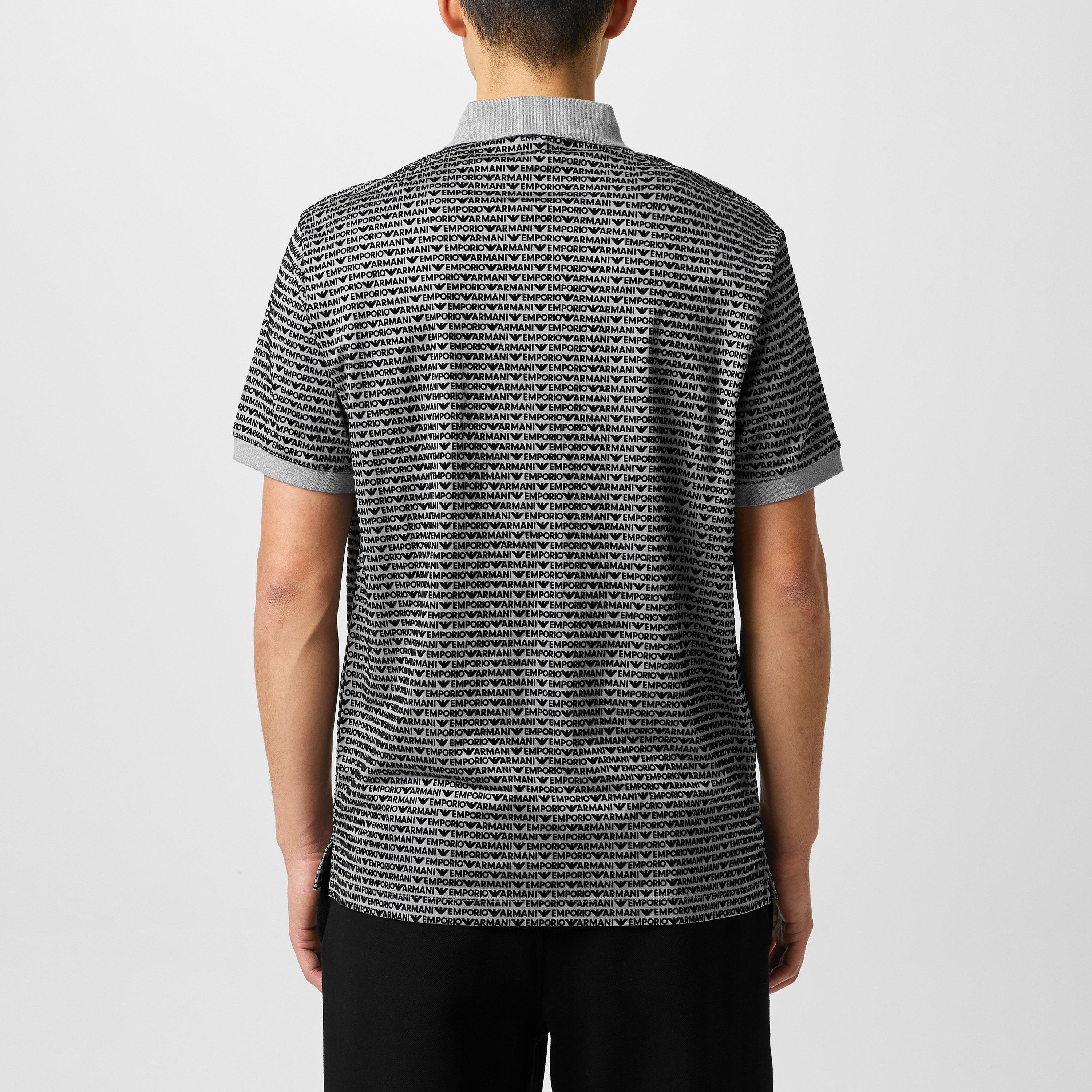 Grey - Emporio Armani - Men's Short-Sleeve Polo Shirt - 3