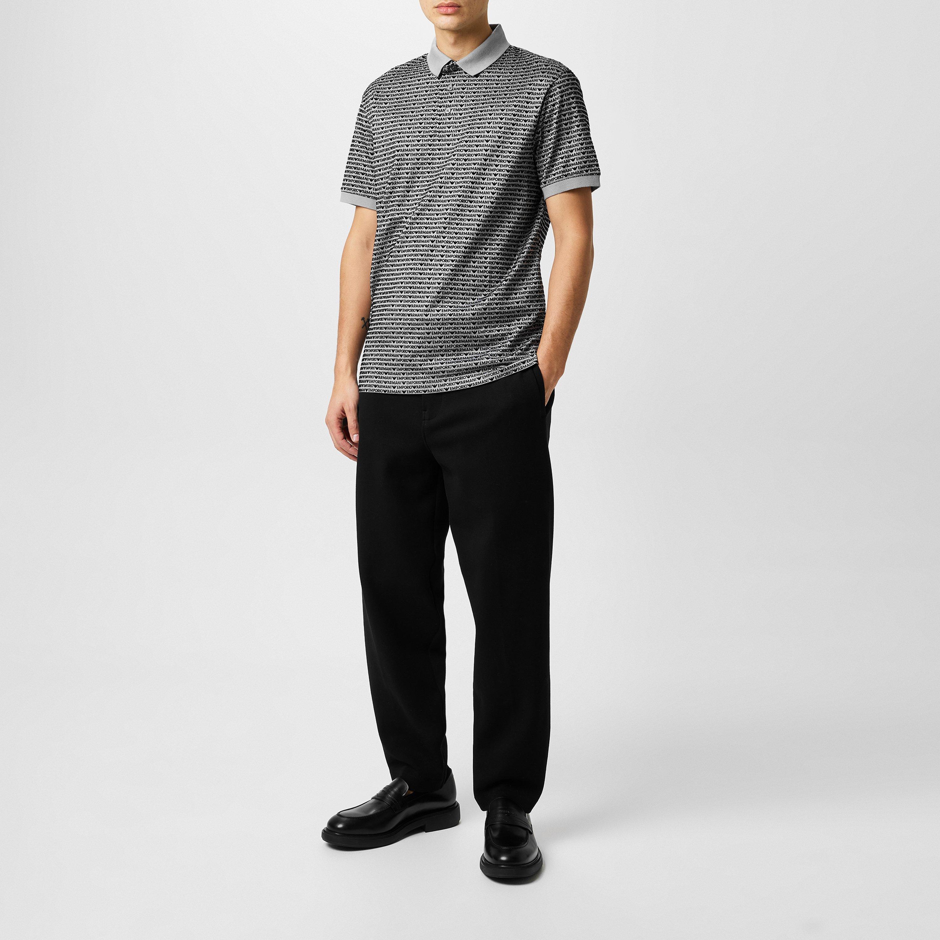 Grey - Emporio Armani - Men's Short-Sleeve Polo Shirt - 4