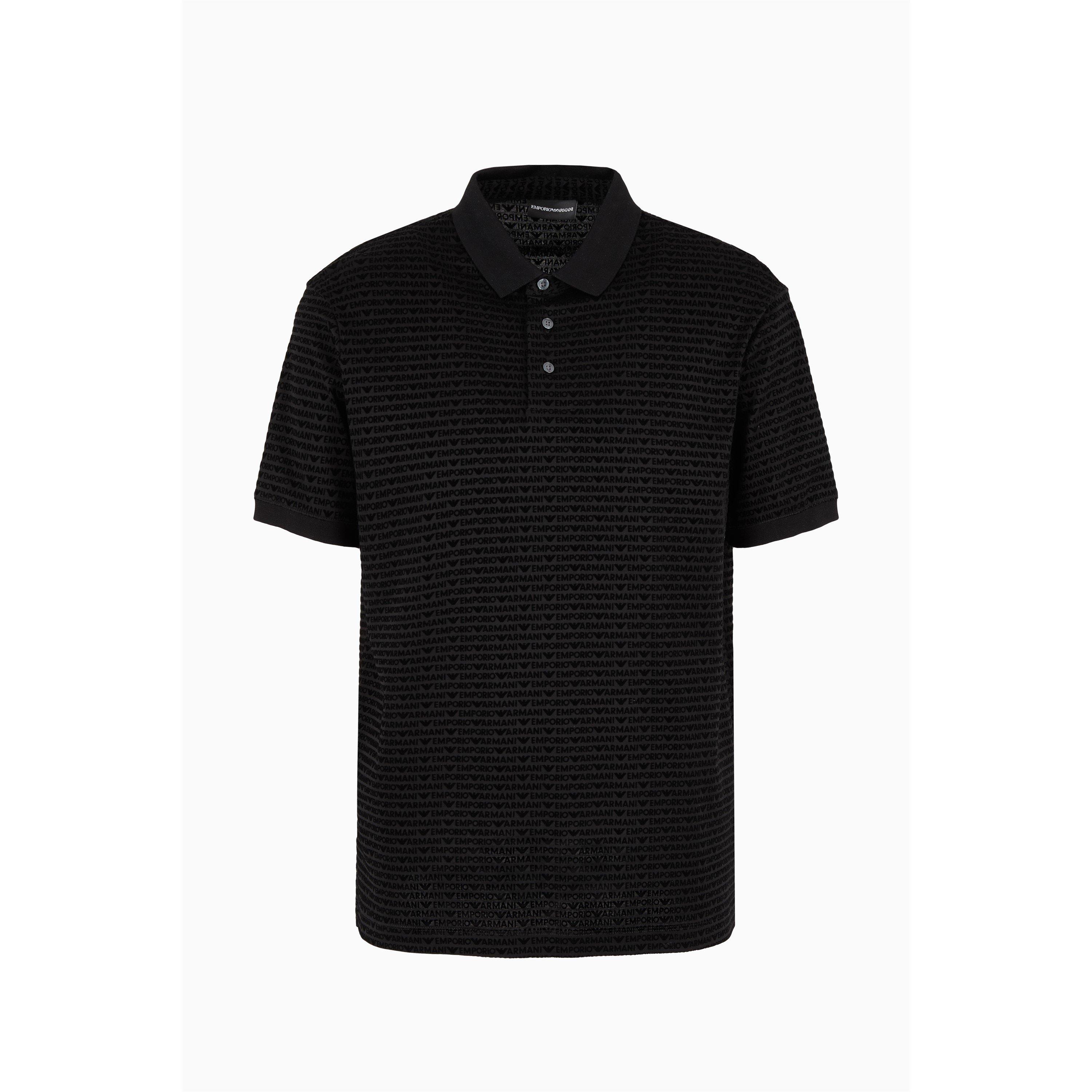 Nero - Emporio Armani - Men's Short Sleeve Tailored Fit Polo Shirt - 7