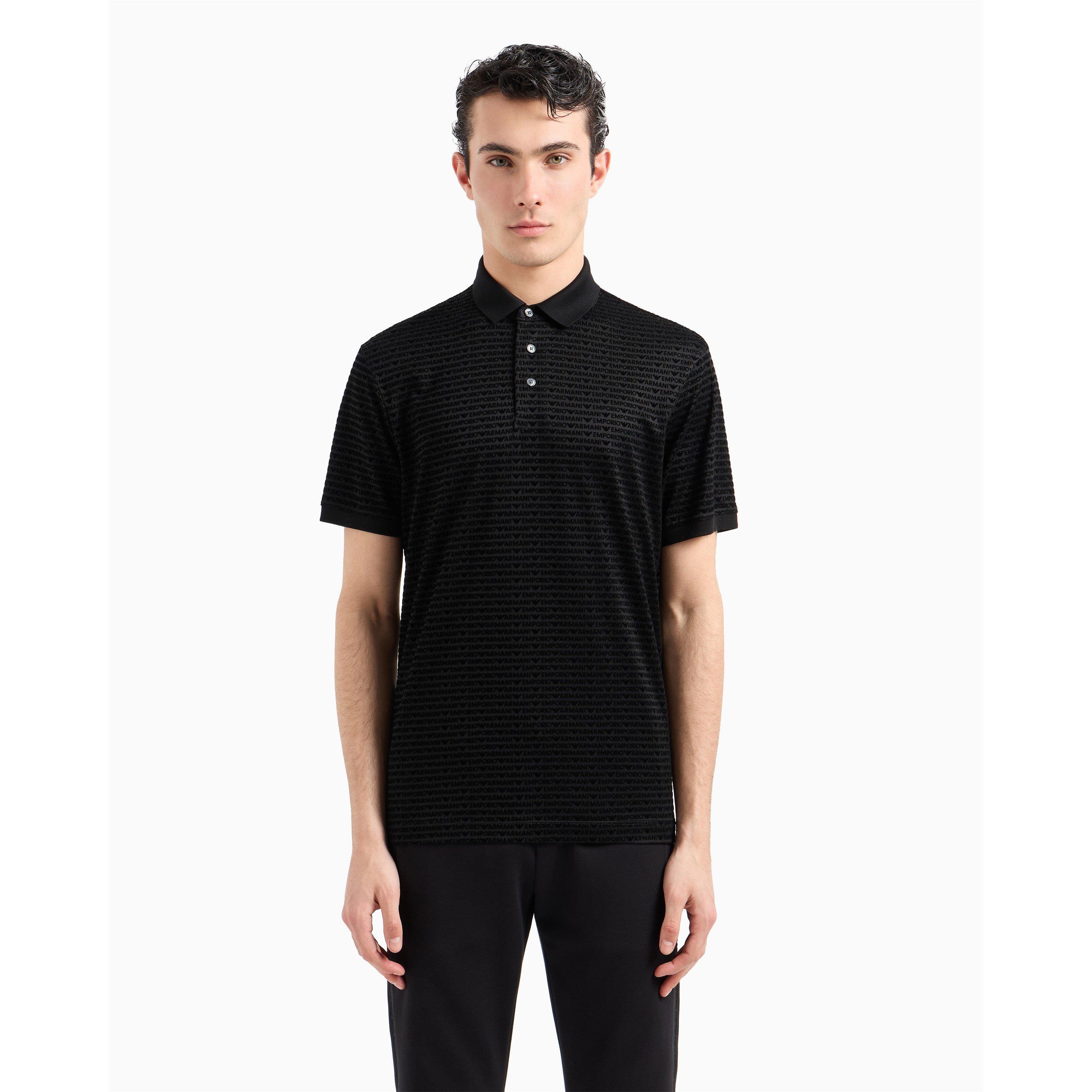 Nero - Emporio Armani - Men's Short Sleeve Tailored Fit Polo Shirt - 3