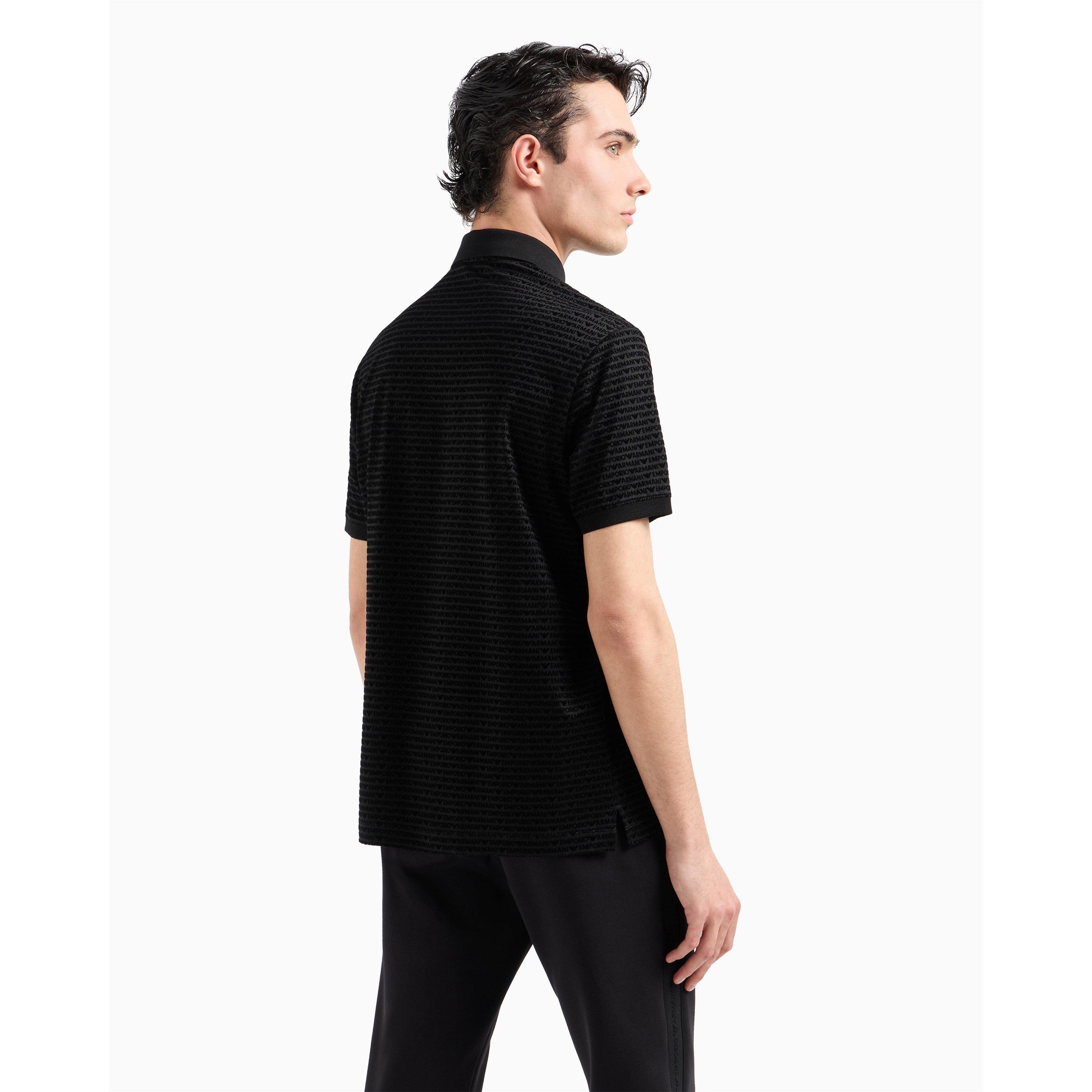 Nero - Emporio Armani - Men's Short Sleeve Tailored Fit Polo Shirt - 4