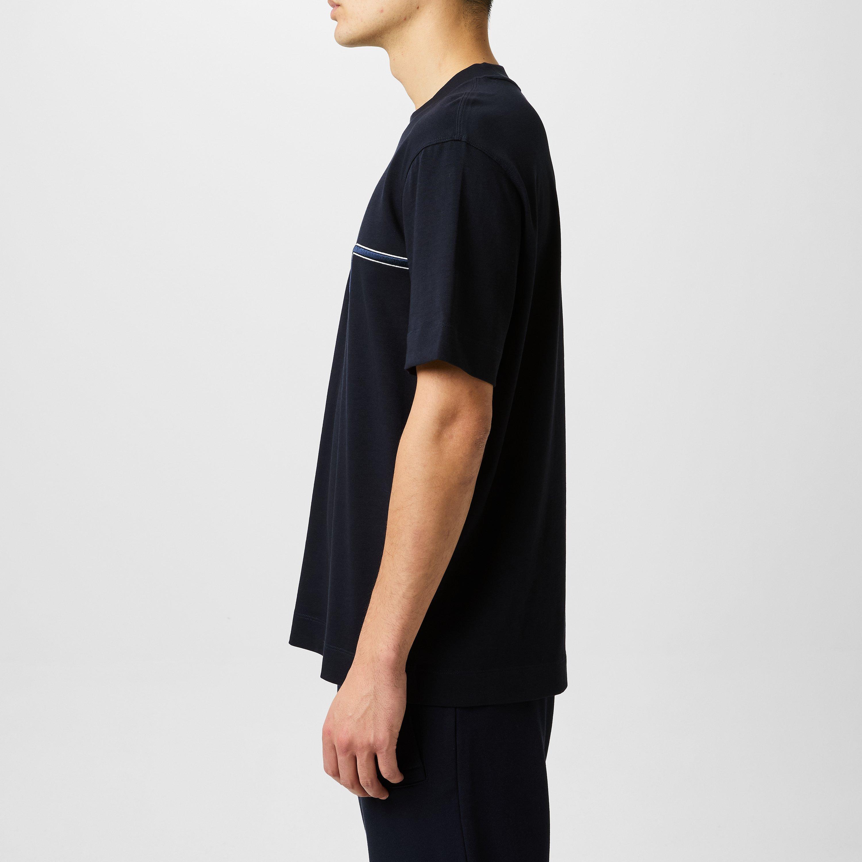 Navy Eagle - Emporio Armani - Embroidered Eagle T-Shirt - 2