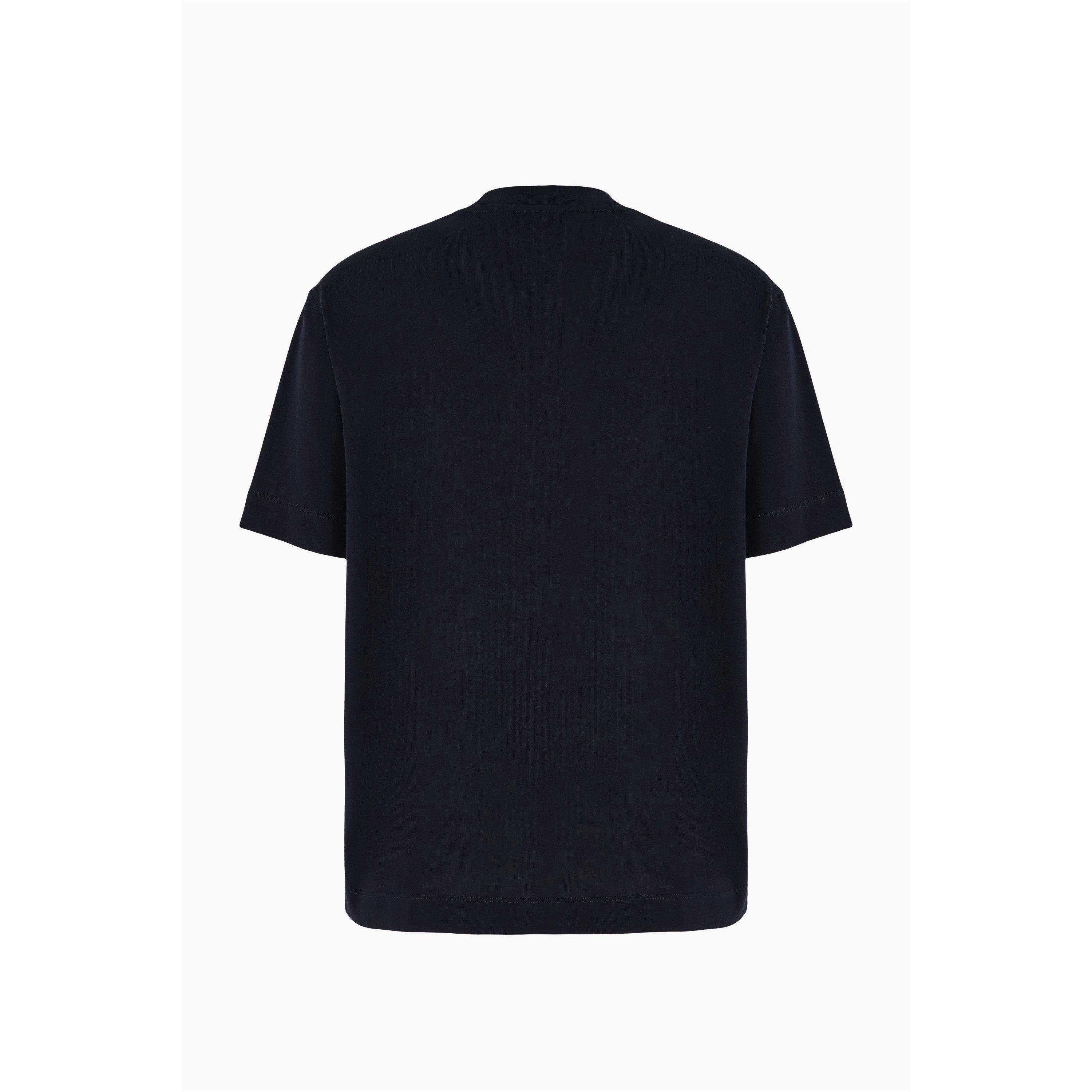 Navy Eagle - Emporio Armani - Embroidered Eagle T-Shirt - 6