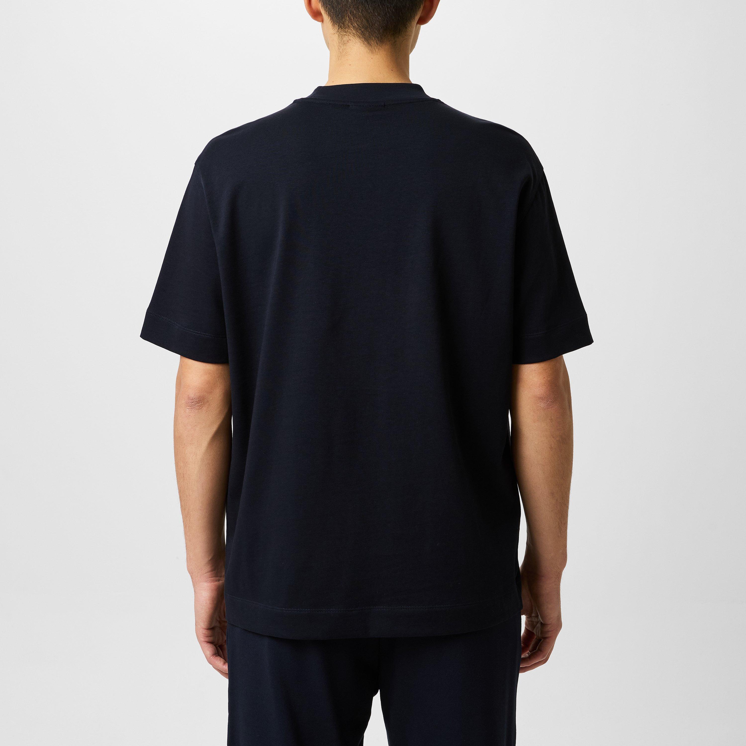 Navy Eagle - Emporio Armani - Embroidered Eagle T-Shirt - 3