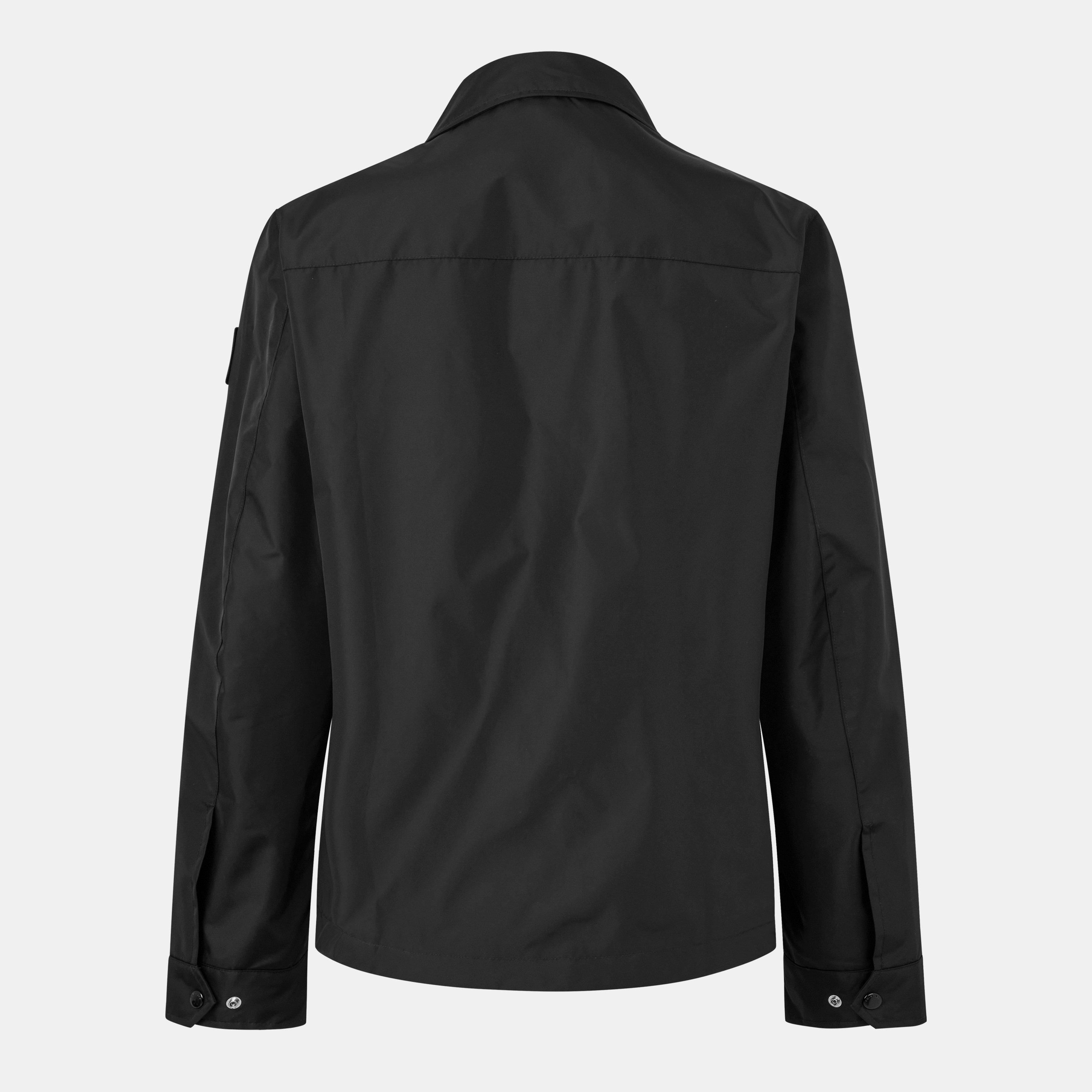 Black - Belstaff - Men's Drill Water Resistant Long Sleeve Overshirt - 2