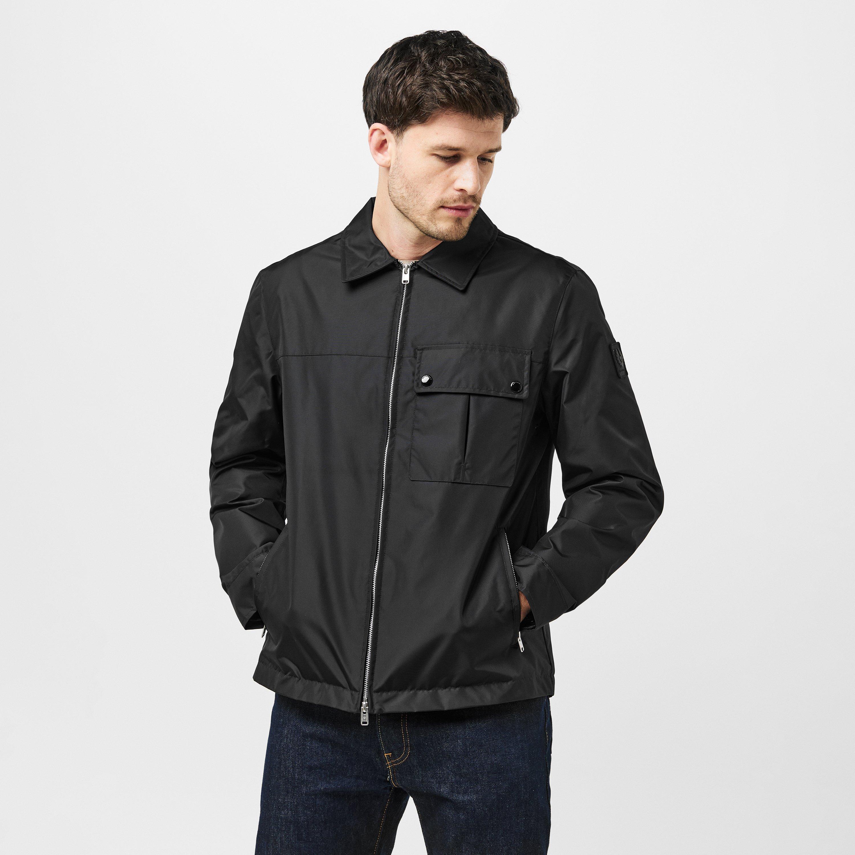 Black - Belstaff - Men's Drill Water Resistant Long Sleeve Overshirt - 3