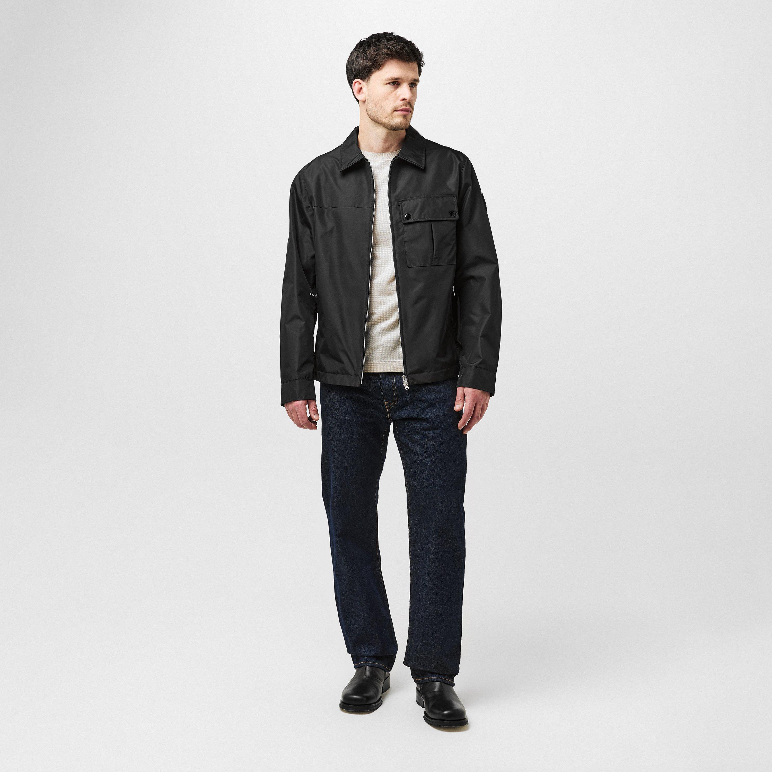 Black - Belstaff - Men's Drill Water Resistant Long Sleeve Overshirt - 6