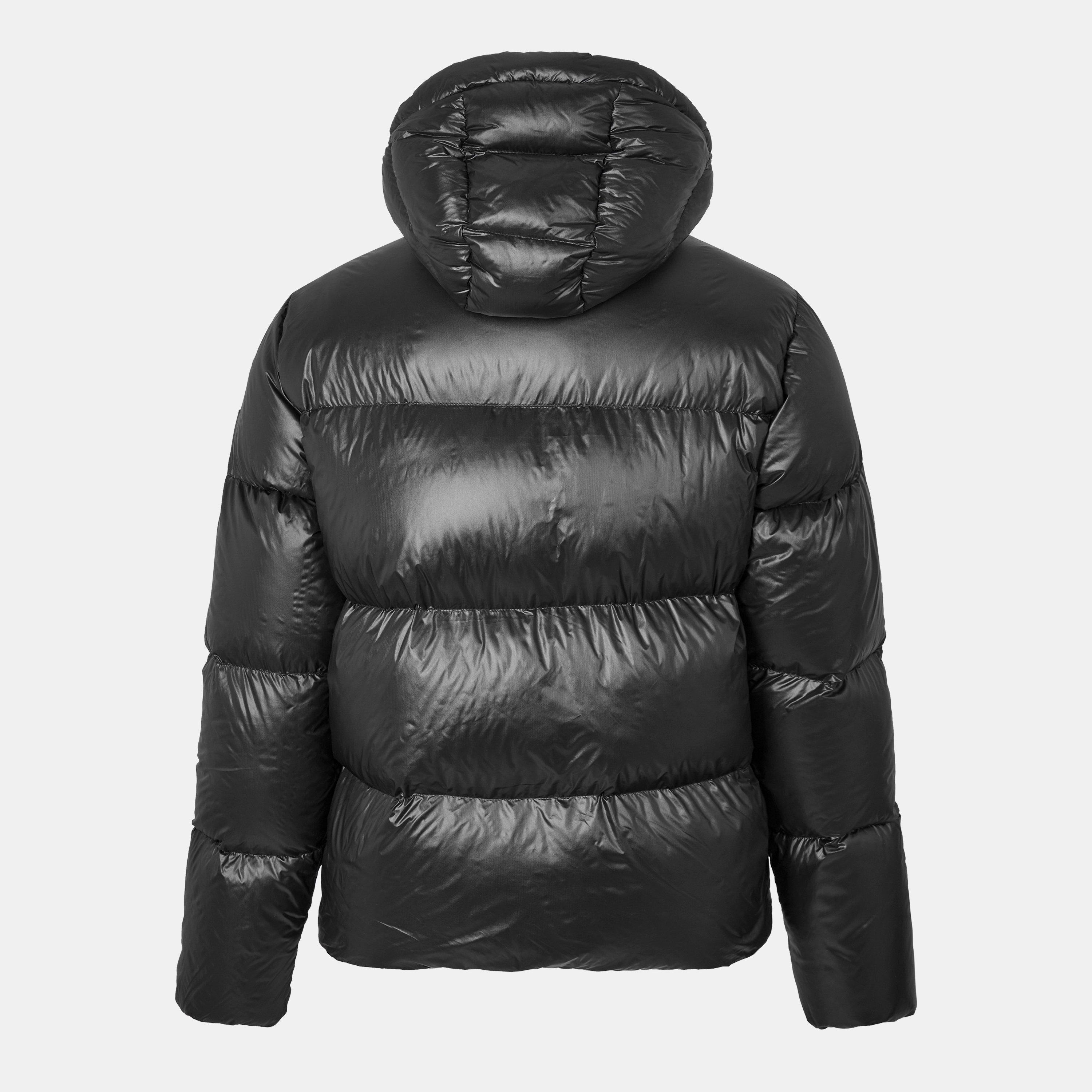 Black - Belstaff - Men's Resolve Waterproof Duck Down Hooded Short Puffer Jacket - 2