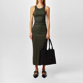 Ganni Ribbed Tank Dress