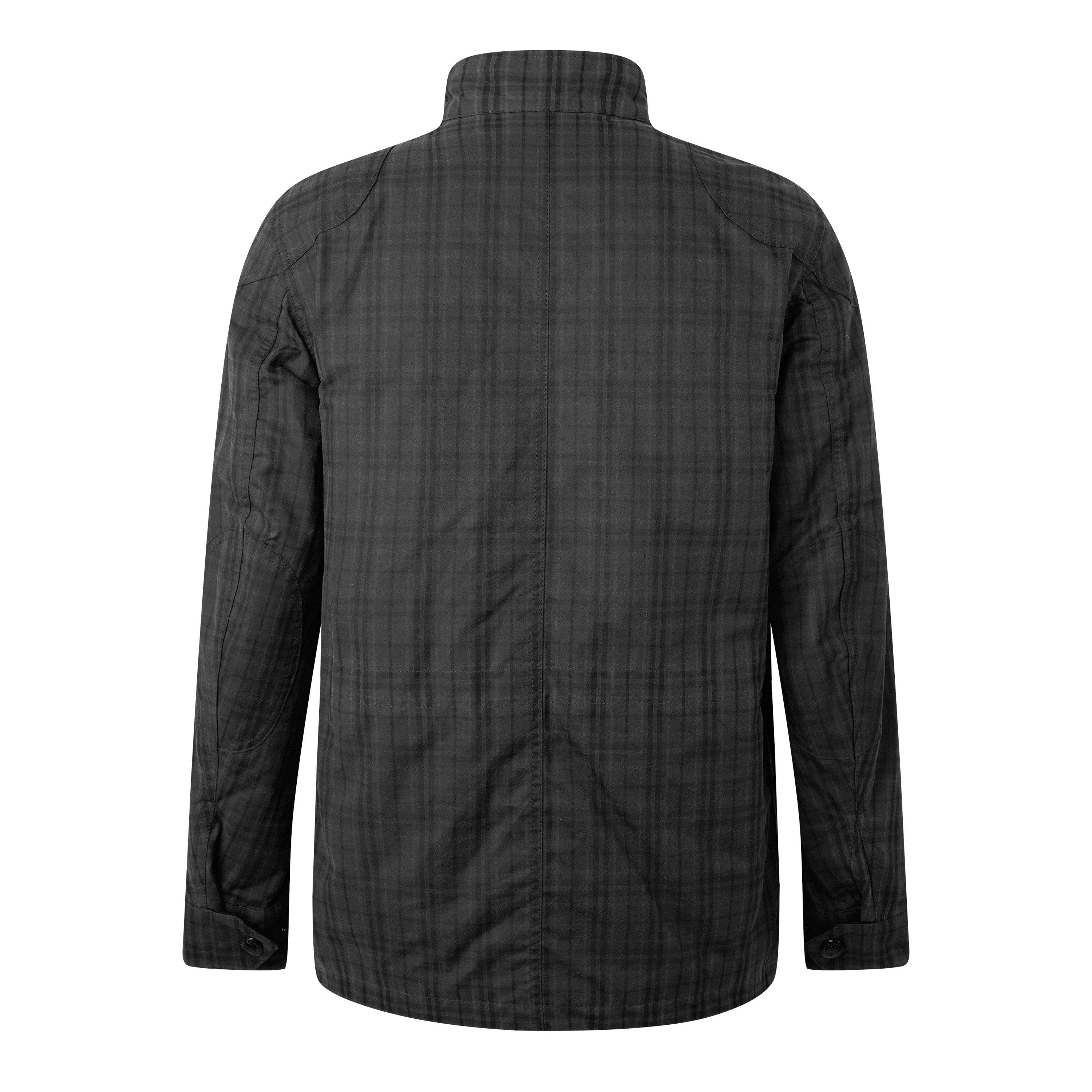 Charcoal/Black - Belstaff - Men's  Fieldmaster Water Resistant Cotton Long Sleeve Wax Jacket - 2