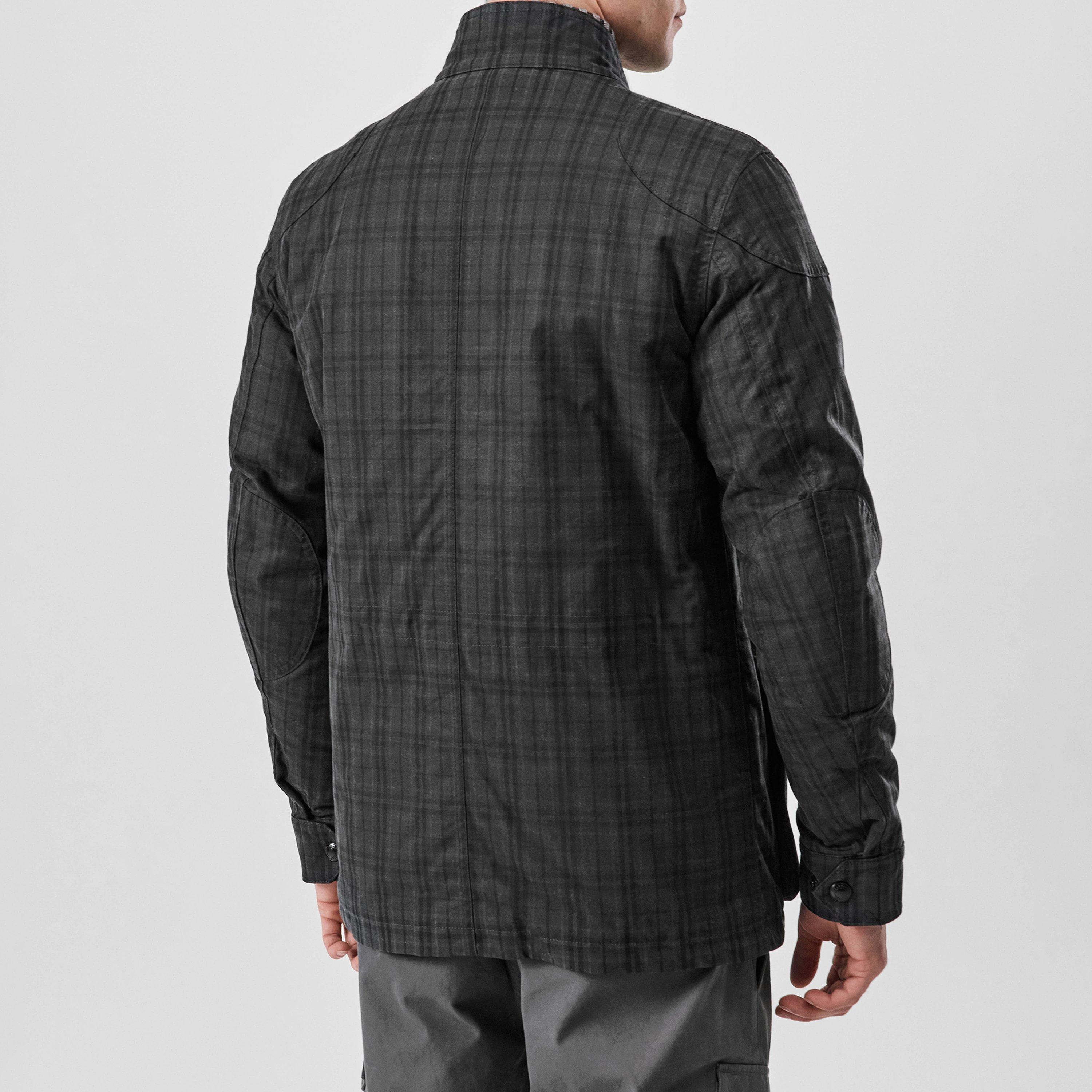 Charcoal/Black - Belstaff - Men's  Fieldmaster Water Resistant Cotton Long Sleeve Wax Jacket - 4