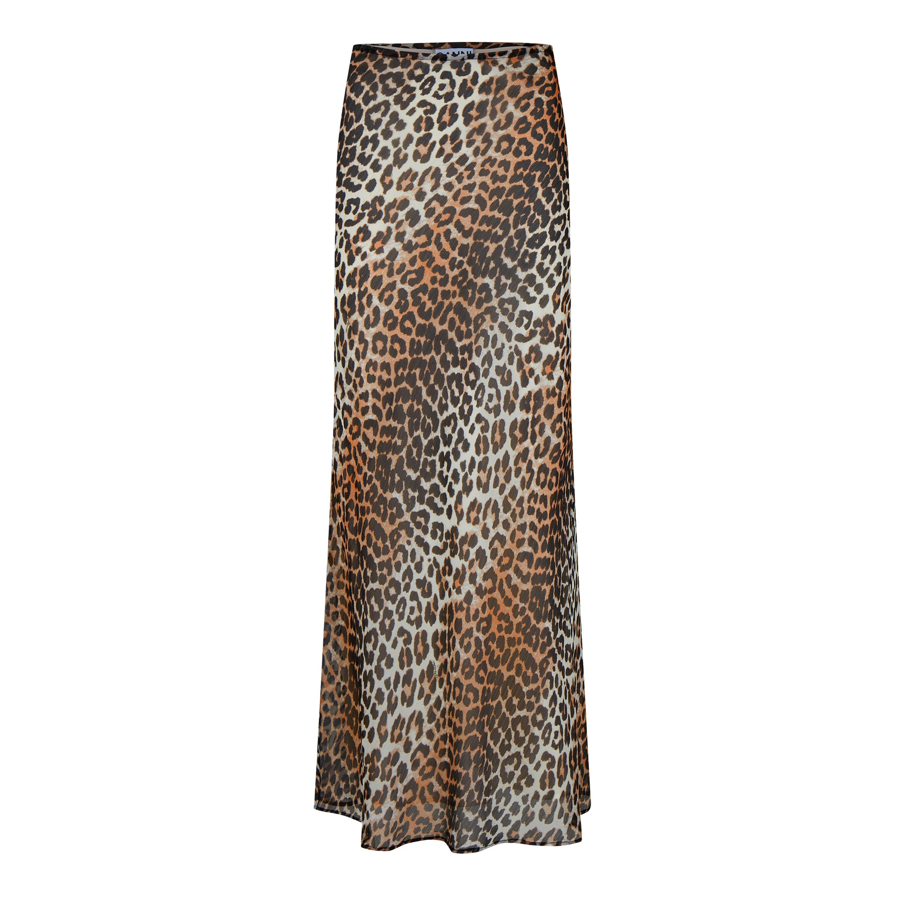 Almond Milk - Ganni - Leopard Print Maxi-Skirt - 5