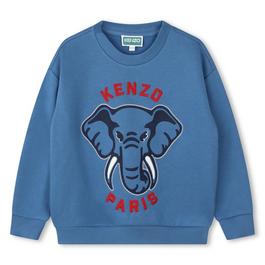 Kenzo Embroidered Elephant Sweatshirt Juniors