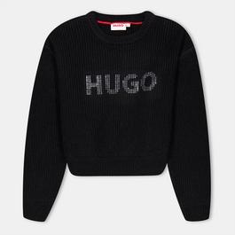 Hugo Logo Crew Sweater Juniors