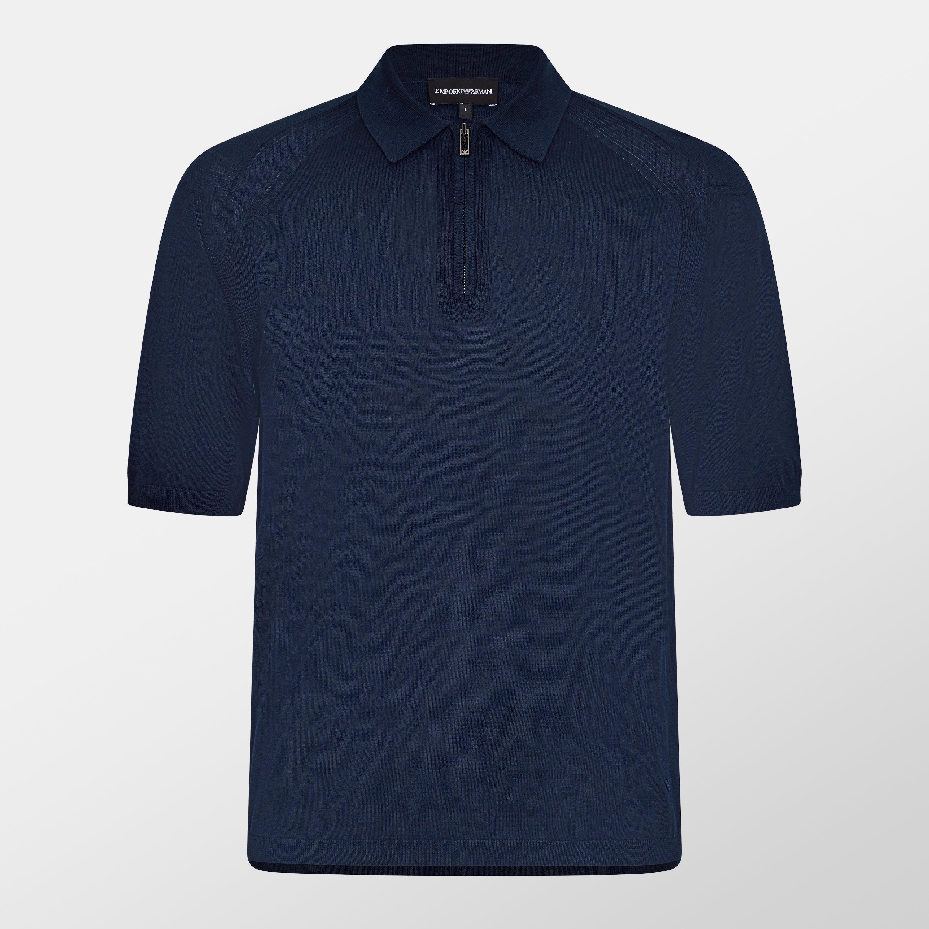 Emporio Armani Men's Short Sleeve Polo Shirt - Navy 0920 - M