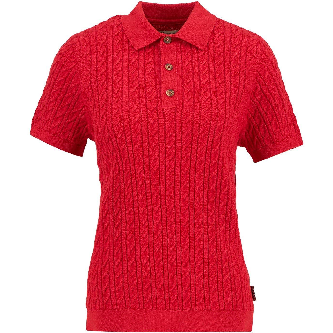 Hartland  Short Sleeve Polo Neck Jumper