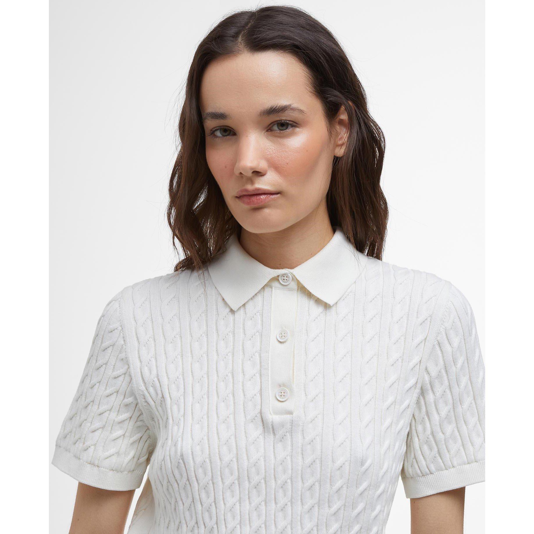 Cloud - Barbour - Hartland  Short Sleeve Polo Neck Jumper - 4