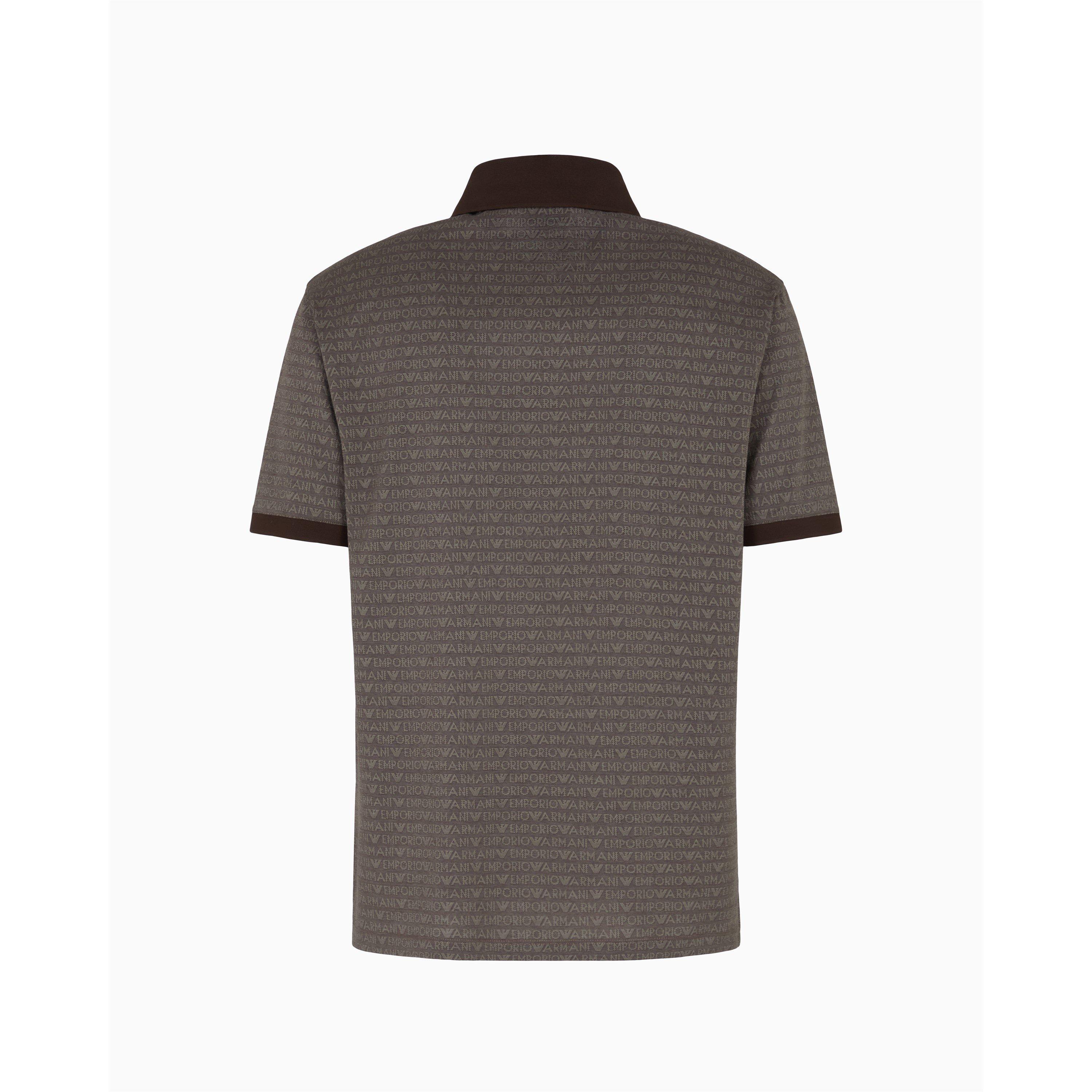 Logo Jacq Brown - Emporio Armani - Men's Short-Sleeve Polo Shirt - 2