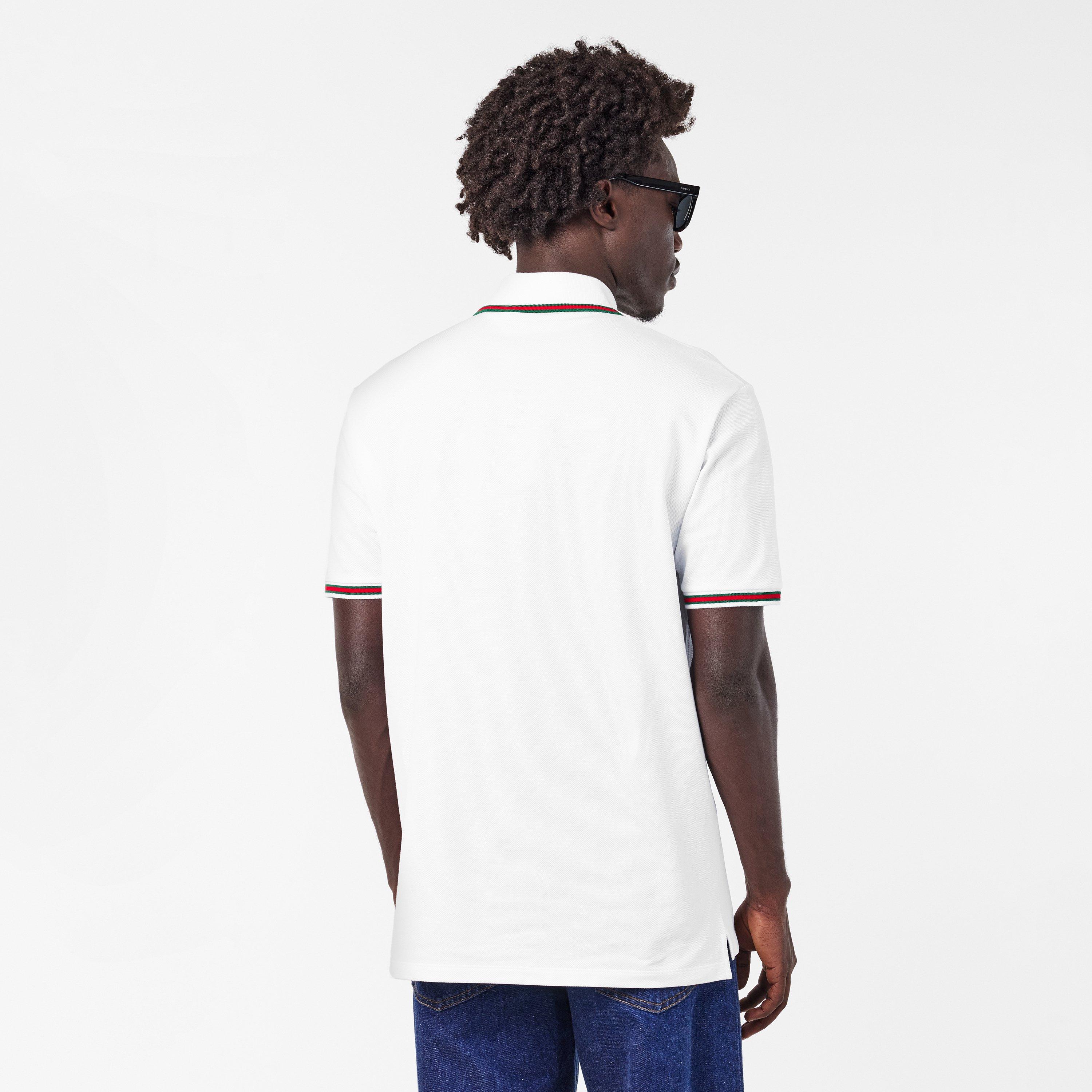 Milk/Mix - Gucci - Web Tip Polo Shirt - 4