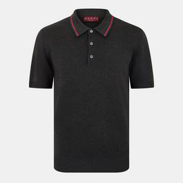 Gucci Web Knit Polo Shirt