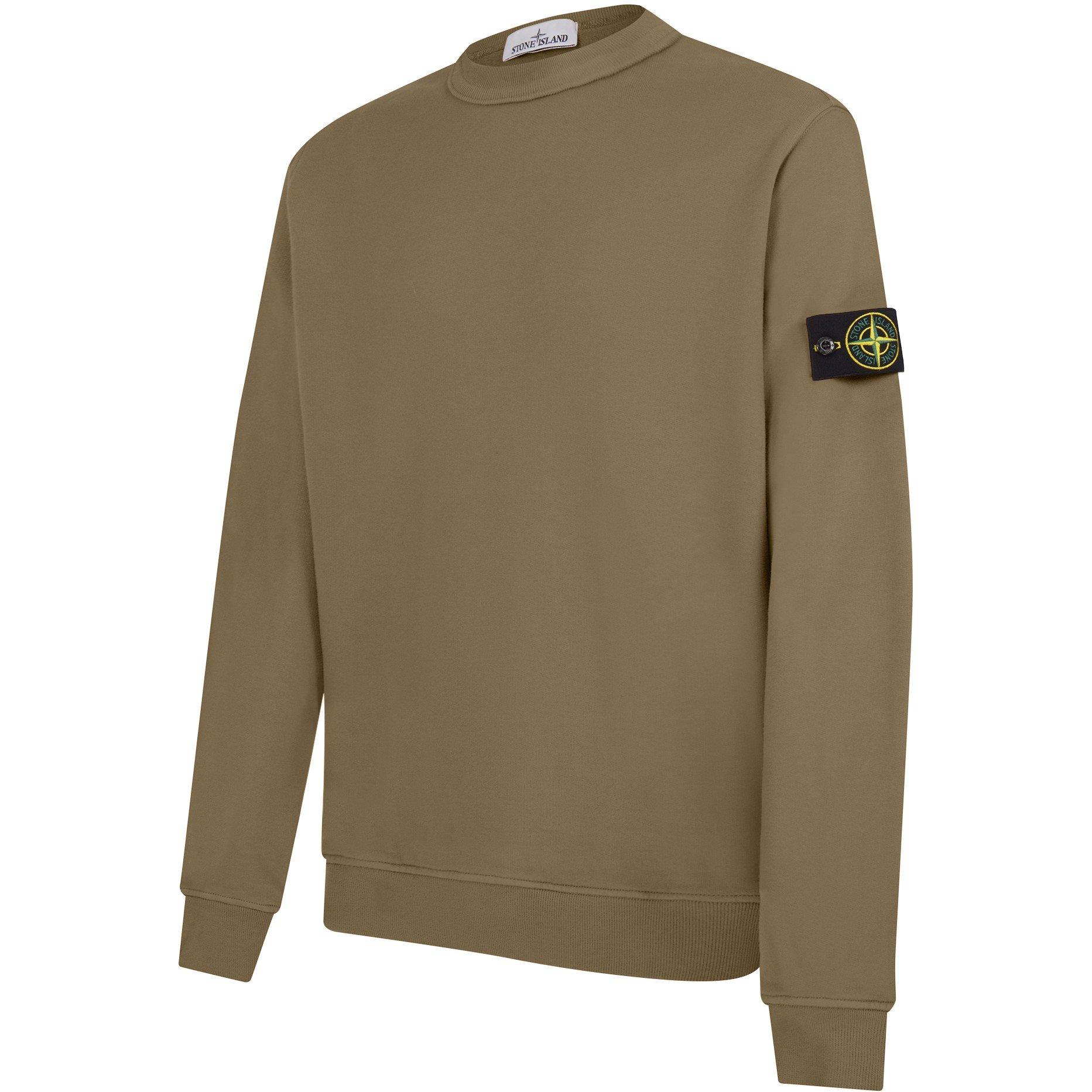 関税送料無料【STONE 】Mid-weight crewneck sweatshirt ITC Mens Crewneck Sweatshirt-SS3000-Small-Army Hther at