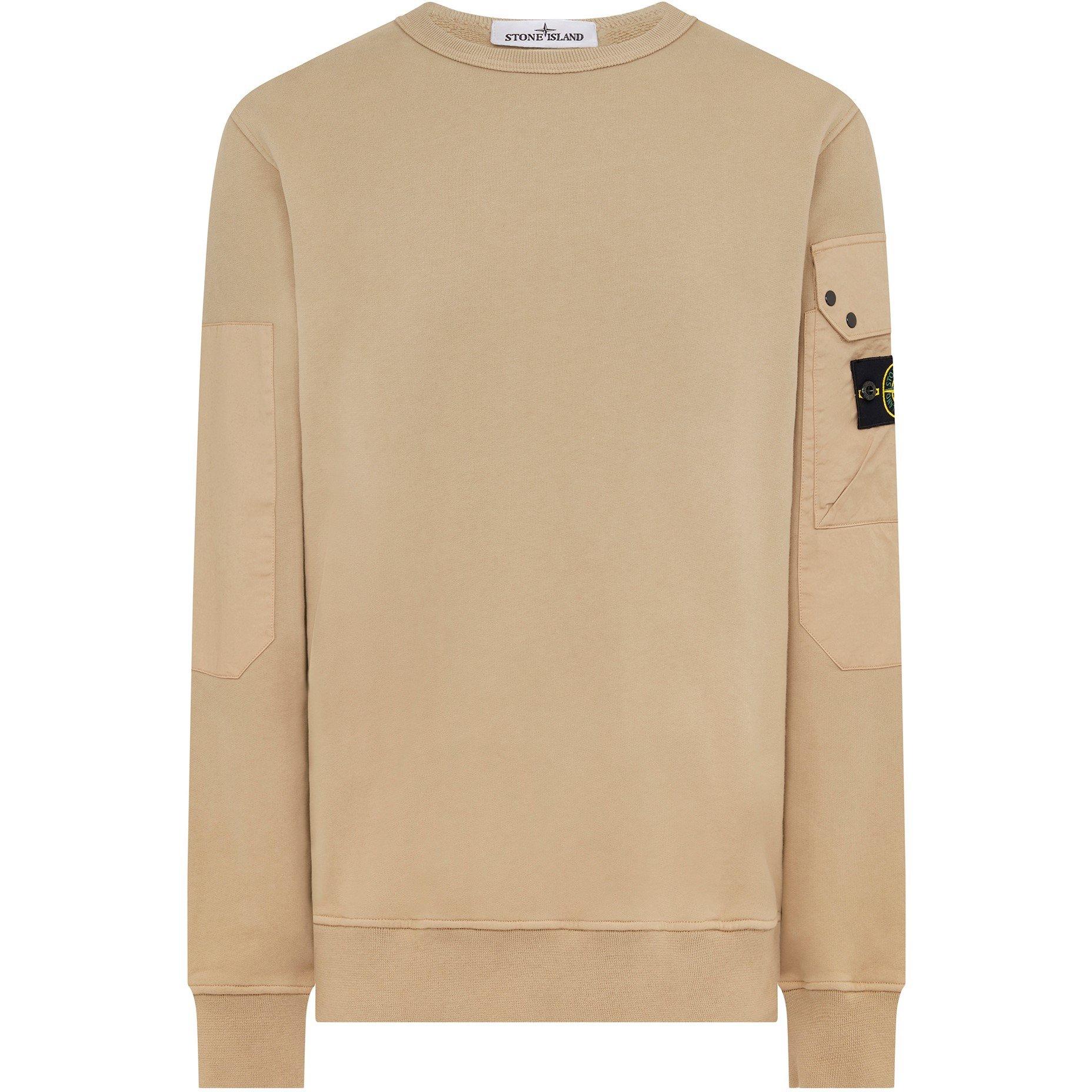 Stone Island Crewneck Pocket Sweatshirt Crew Sweaters Cruise Fashion