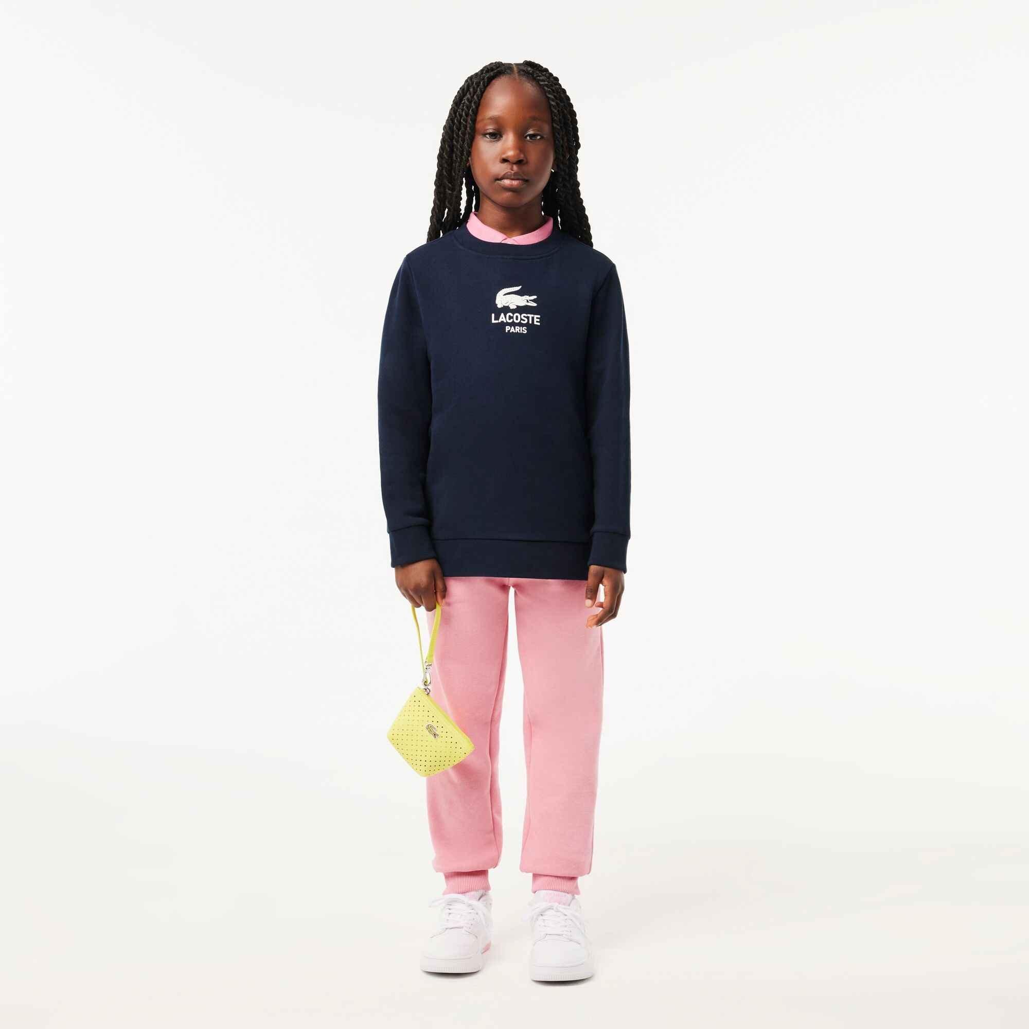 Lacoste  Navy 166 Kids' Logo Crew Neck Sweatshirt - 14 Years