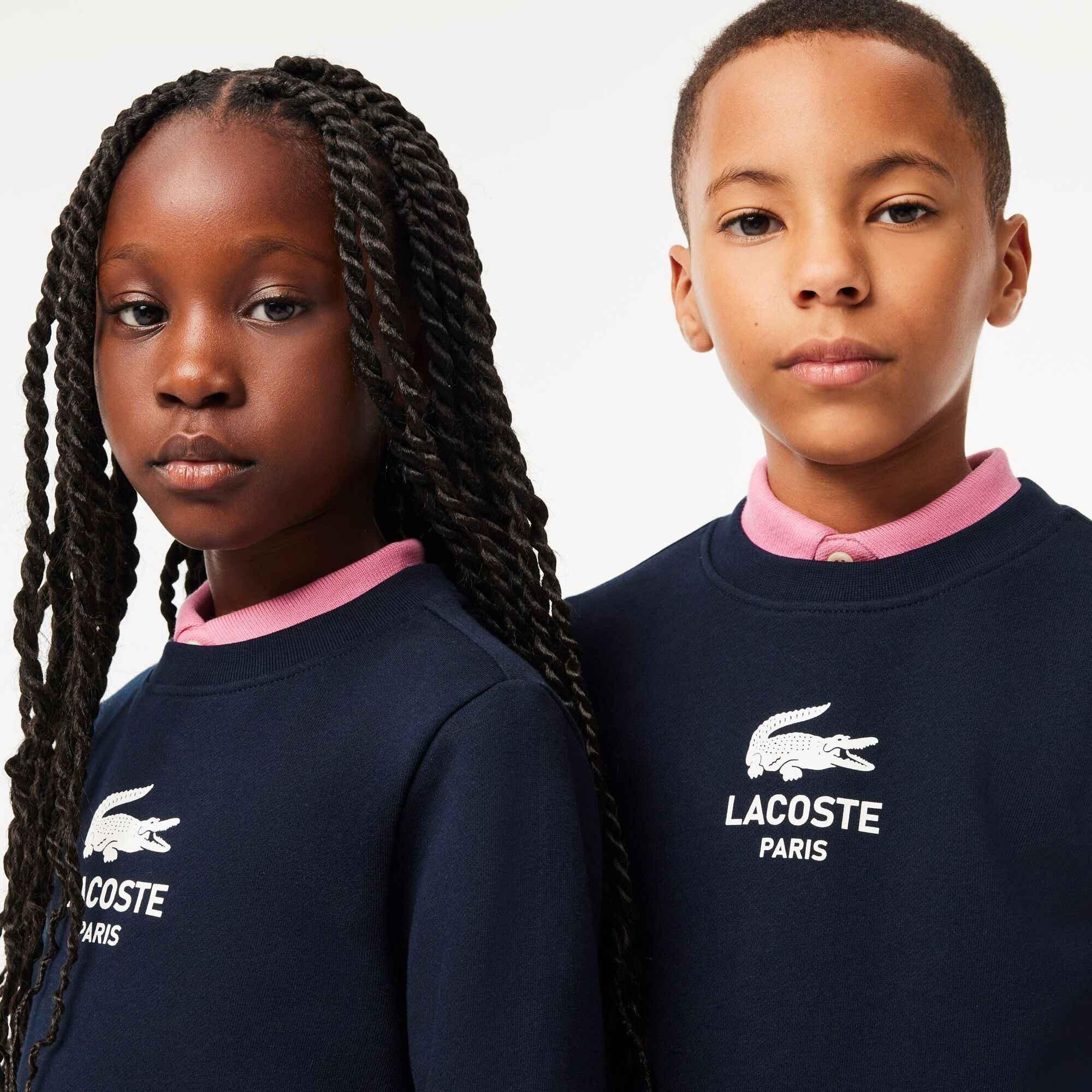 Navy 166 - Lacoste - Kids' Logo Crewneck Sweatshirt - 2
