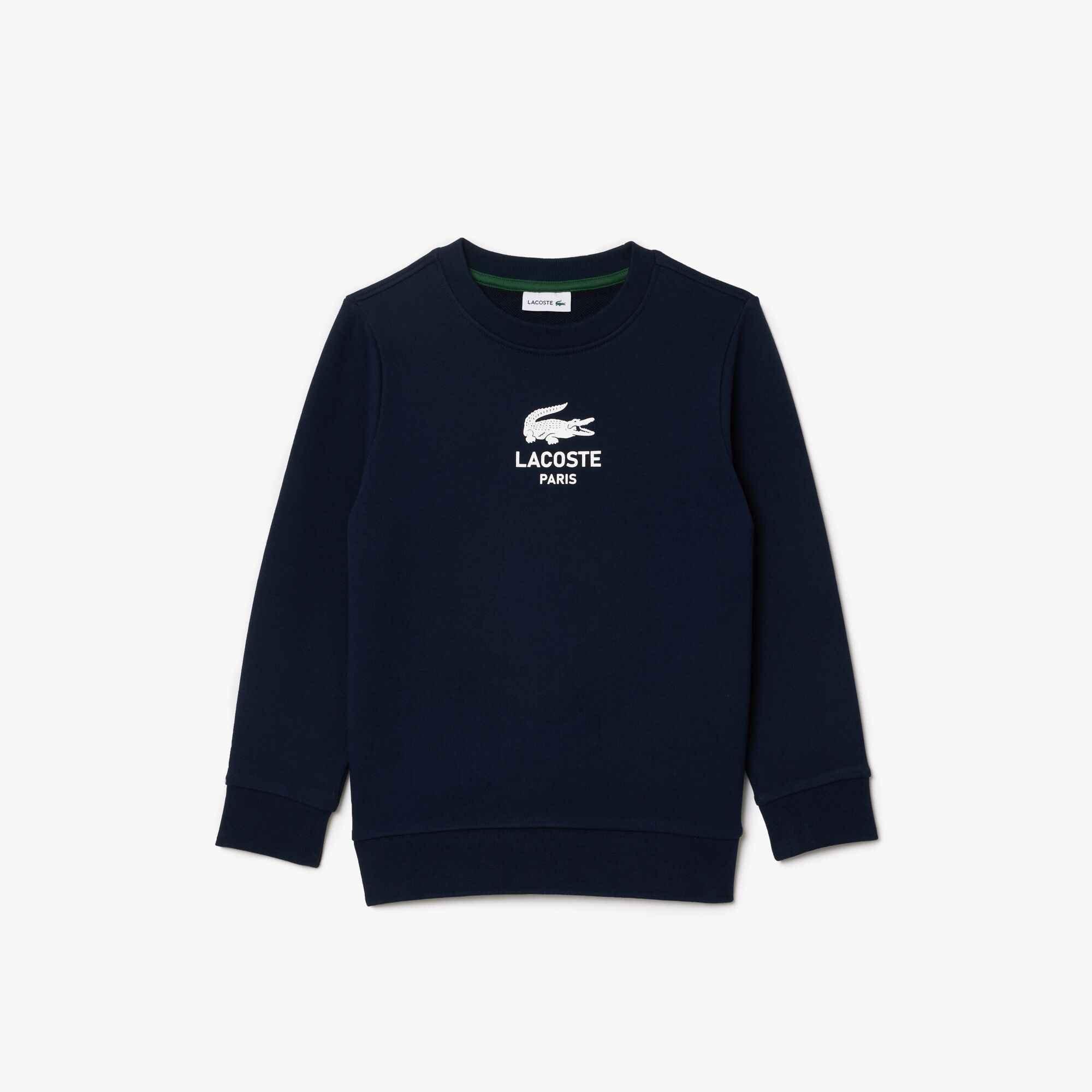 Navy 166 - Lacoste - Kids' Logo Crewneck Sweatshirt - 5