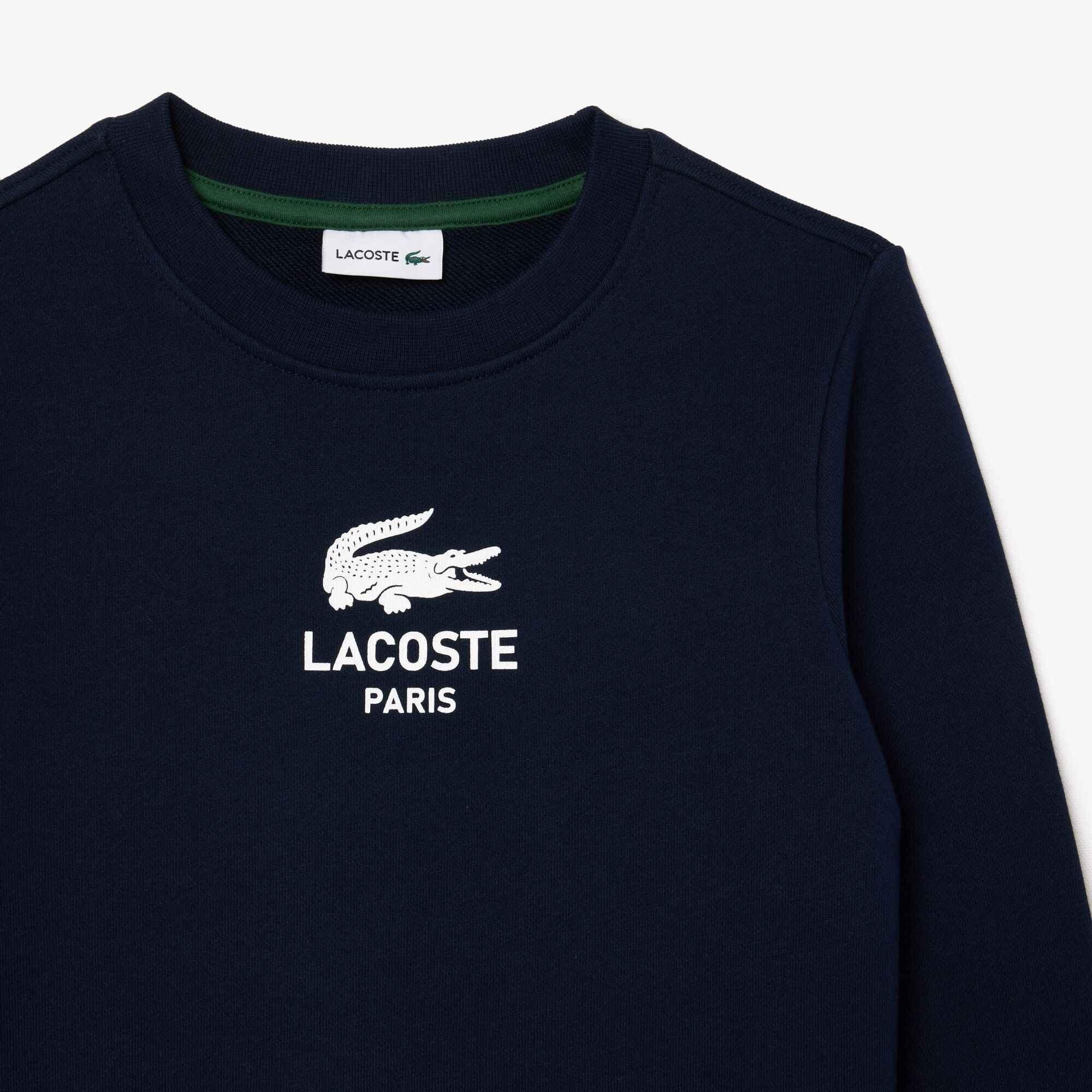 Navy 166 - Lacoste - Kids' Logo Crewneck Sweatshirt - 7
