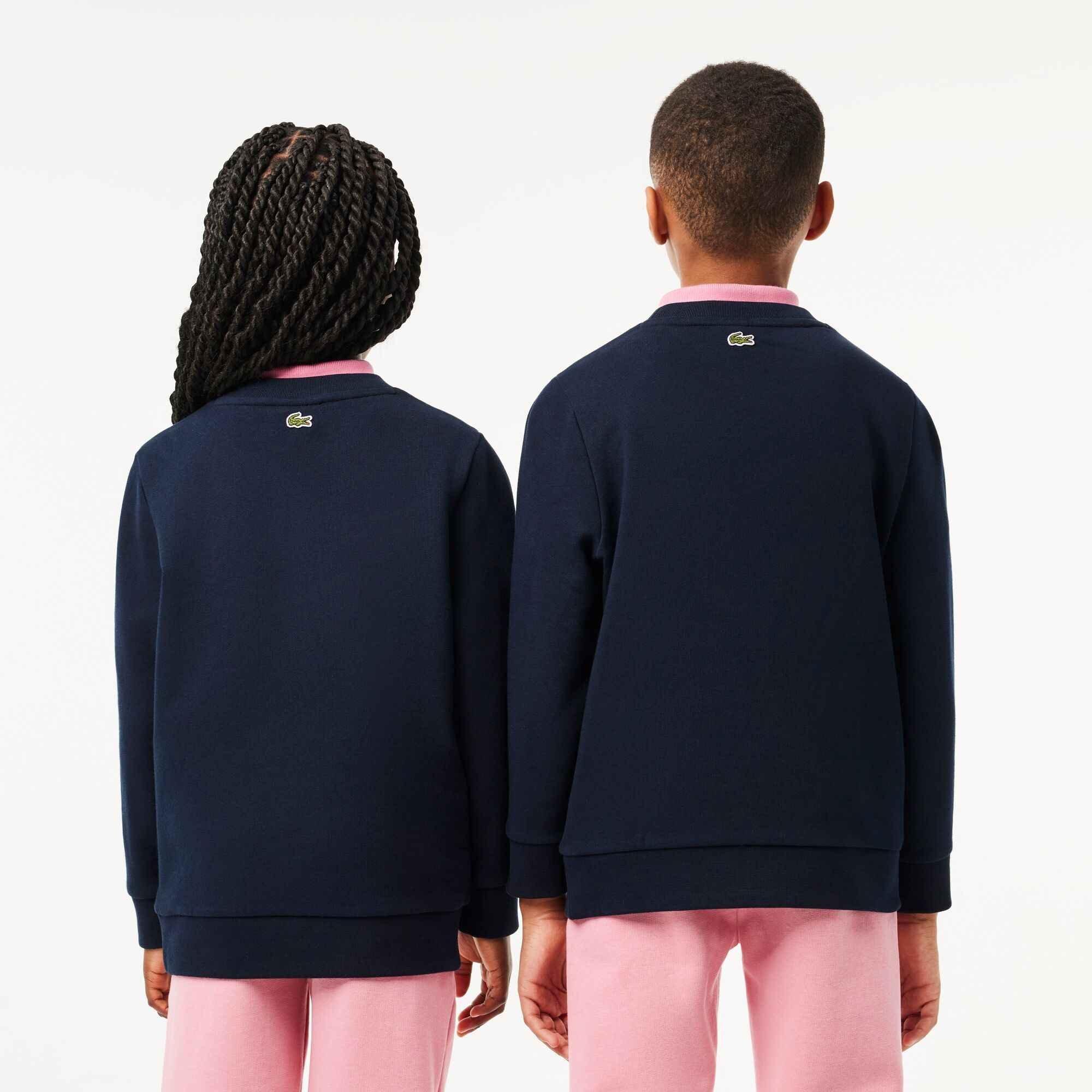 Navy 166 - Lacoste - Kids' Logo Crewneck Sweatshirt - 3
