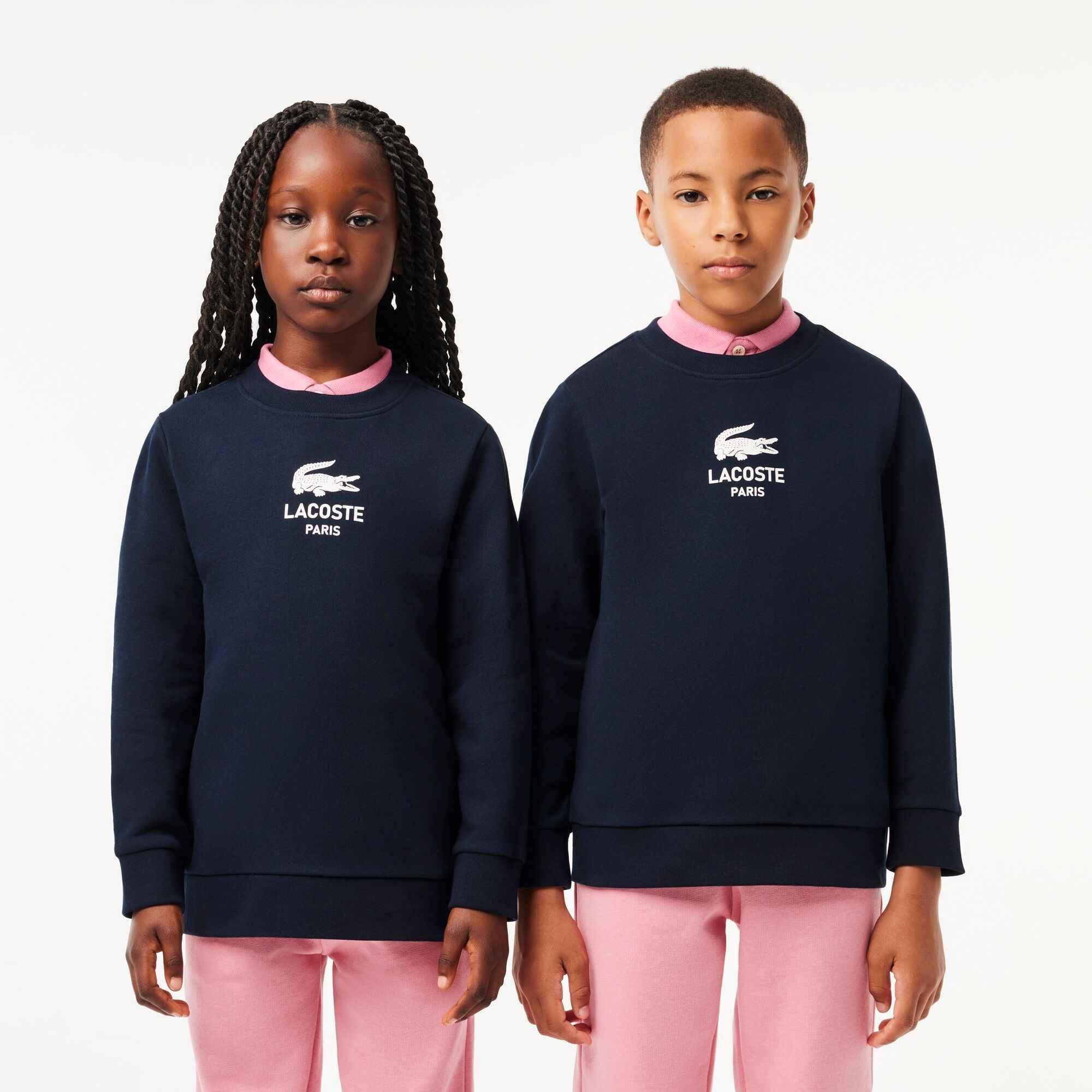 Navy 166 - Lacoste - Kids' Logo Crewneck Sweatshirt - 4