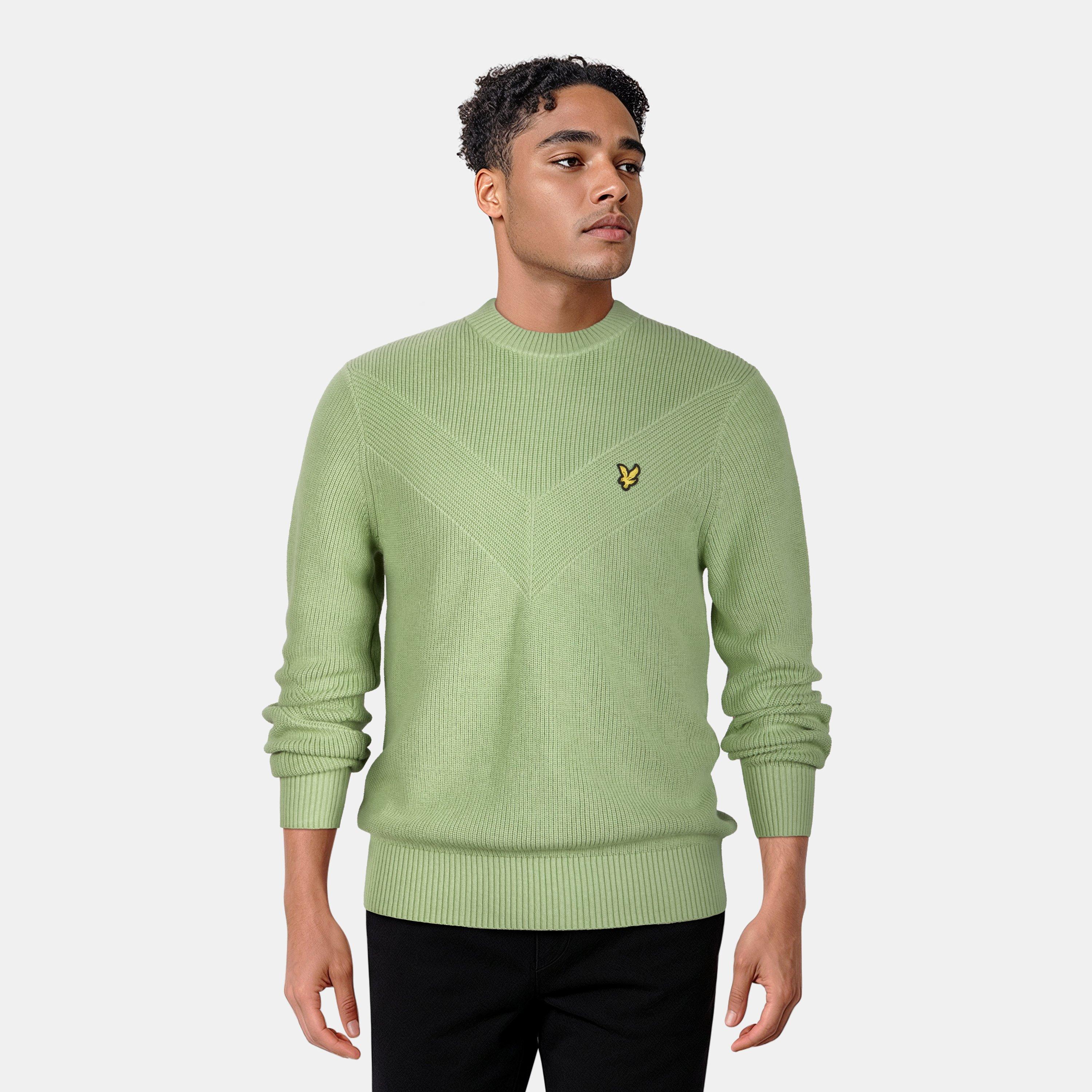 Glencoe Green - Lyle and Scott - Chevron Jumper - 3
