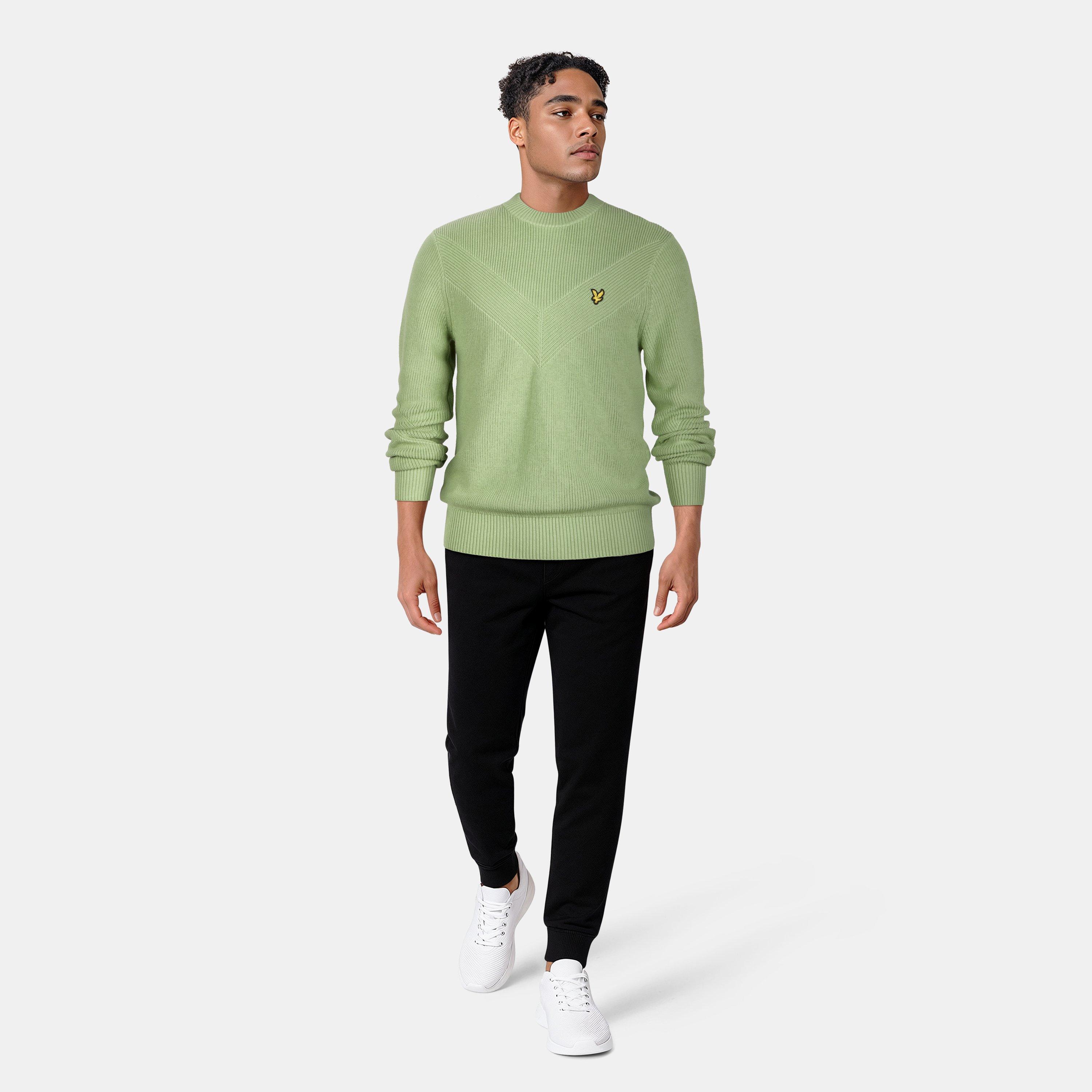 Glencoe Green - Lyle and Scott - Chevron Jumper - 6