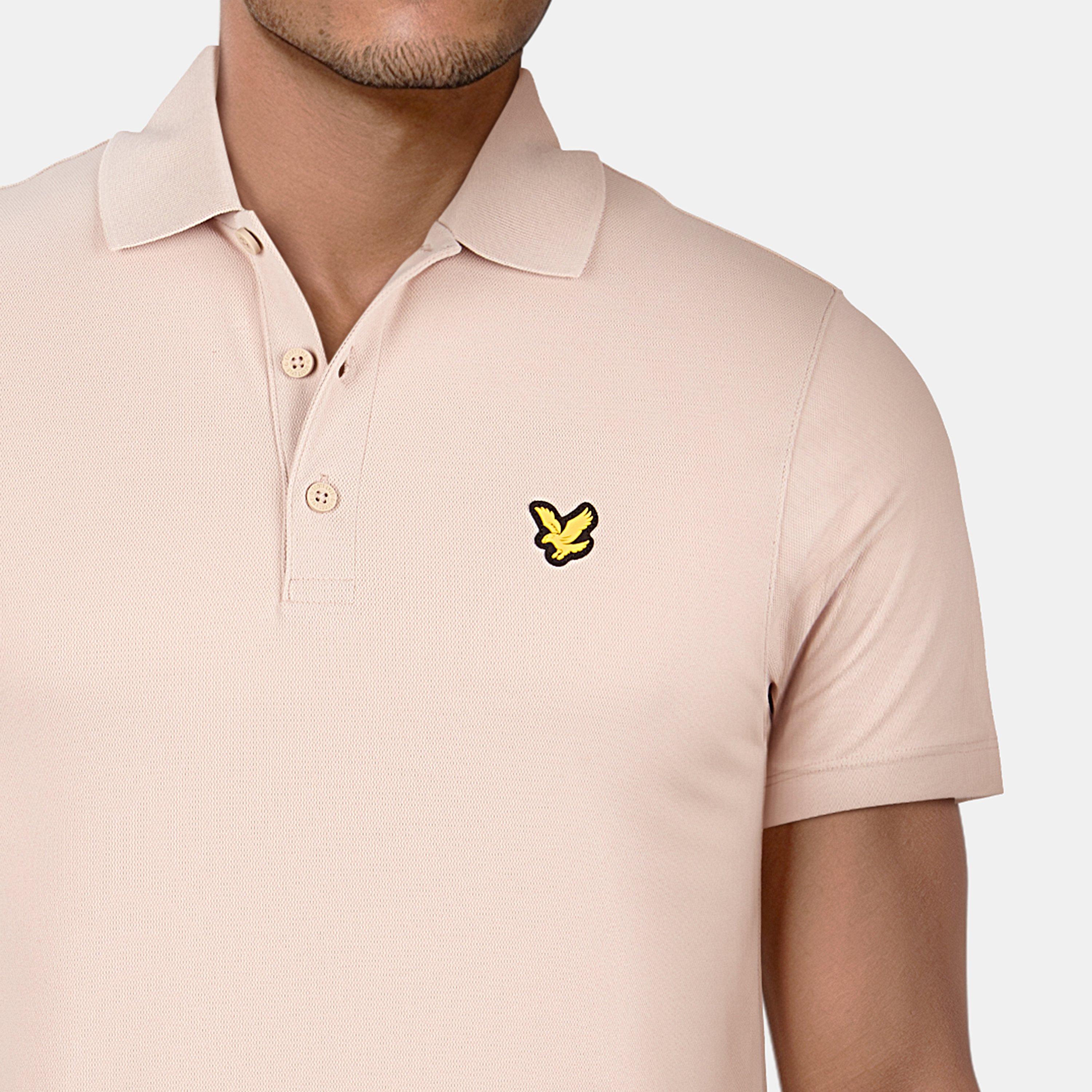 Rosa Taupe - Lyle and Scott - Men's Golf Tech Short-Sleeve Polo Shirt - 5