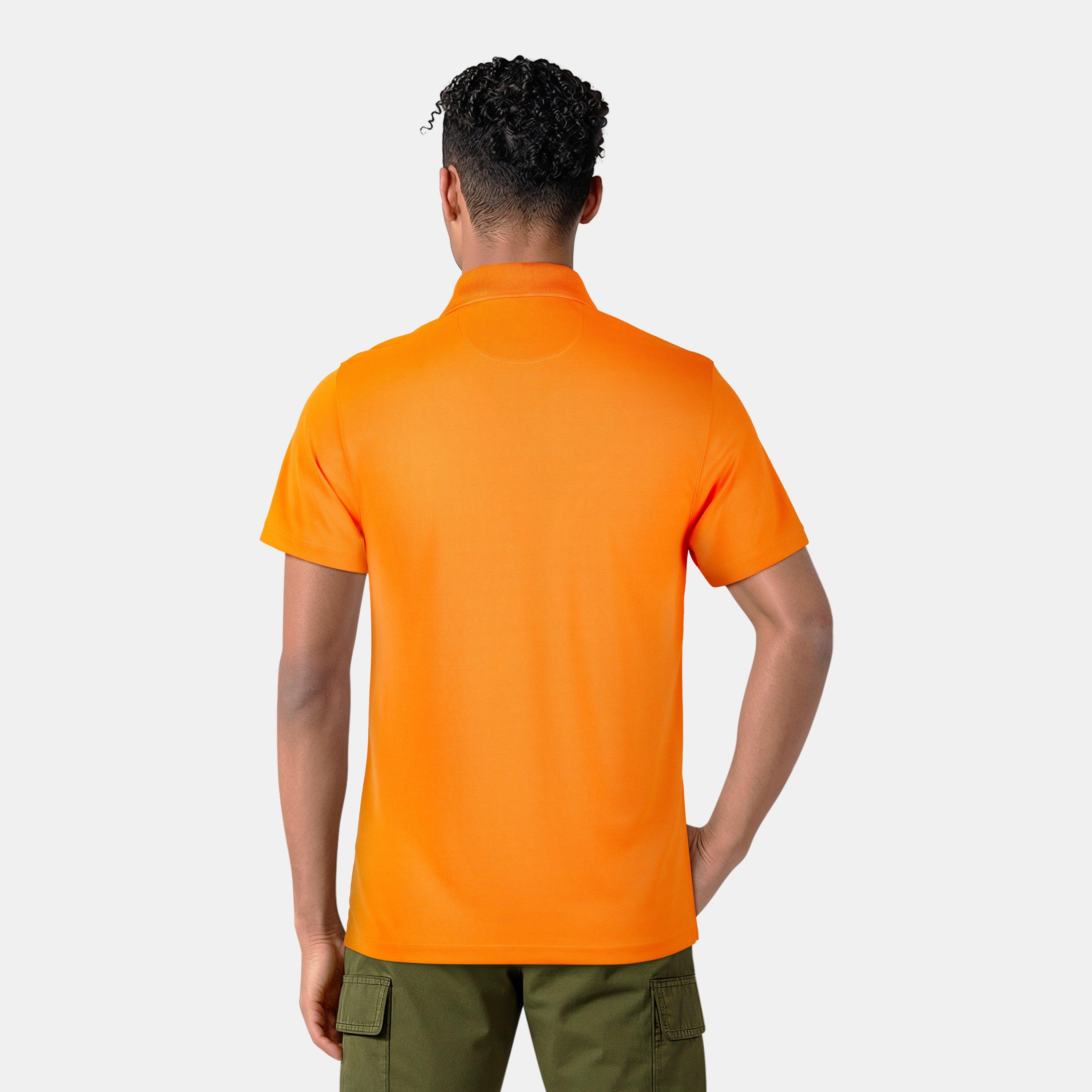 Fox Orange - Lyle and Scott - Men's Golf Tech Short-Sleeve Polo Shirt - 4