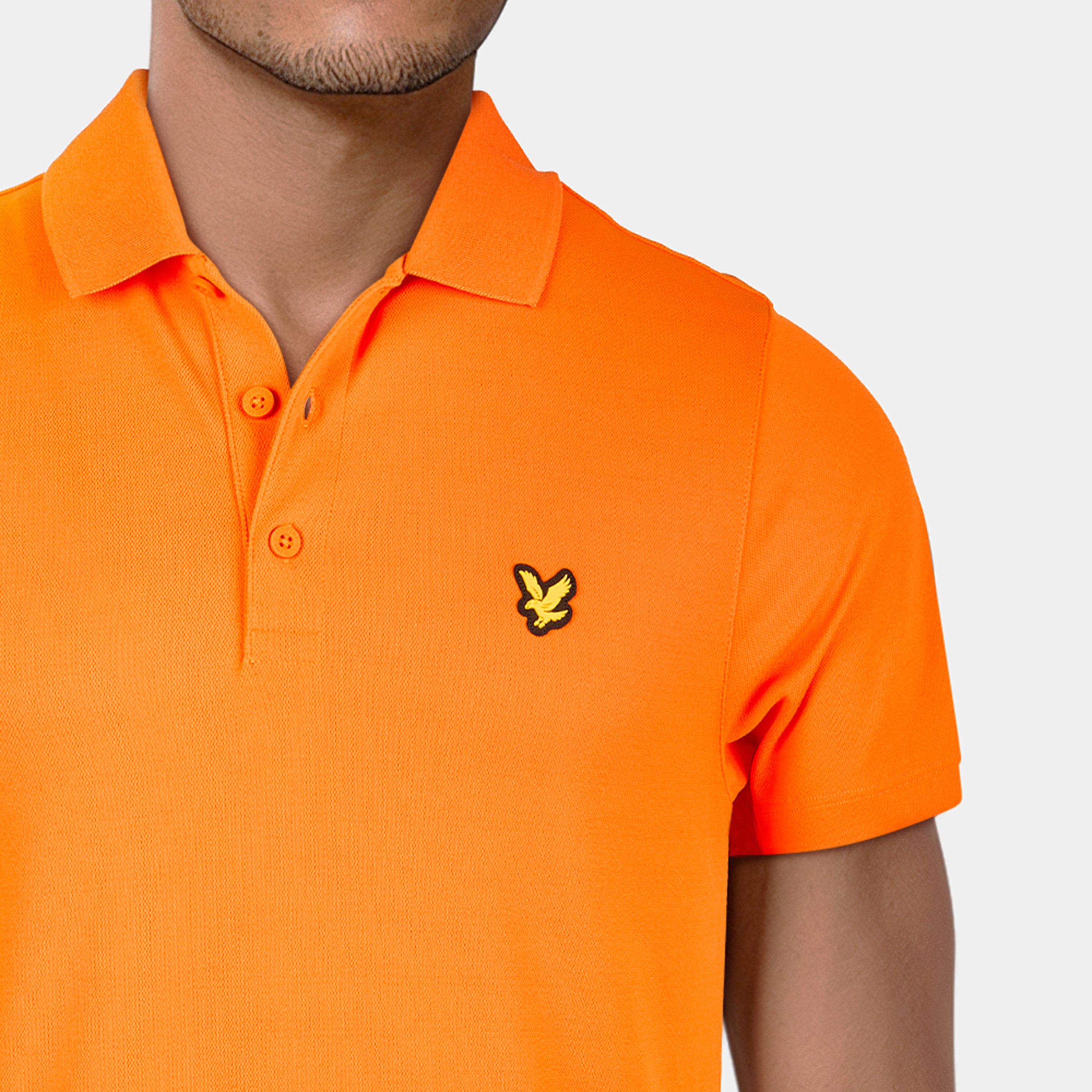 Fox Orange - Lyle and Scott - Men's Golf Tech Short-Sleeve Polo Shirt - 5