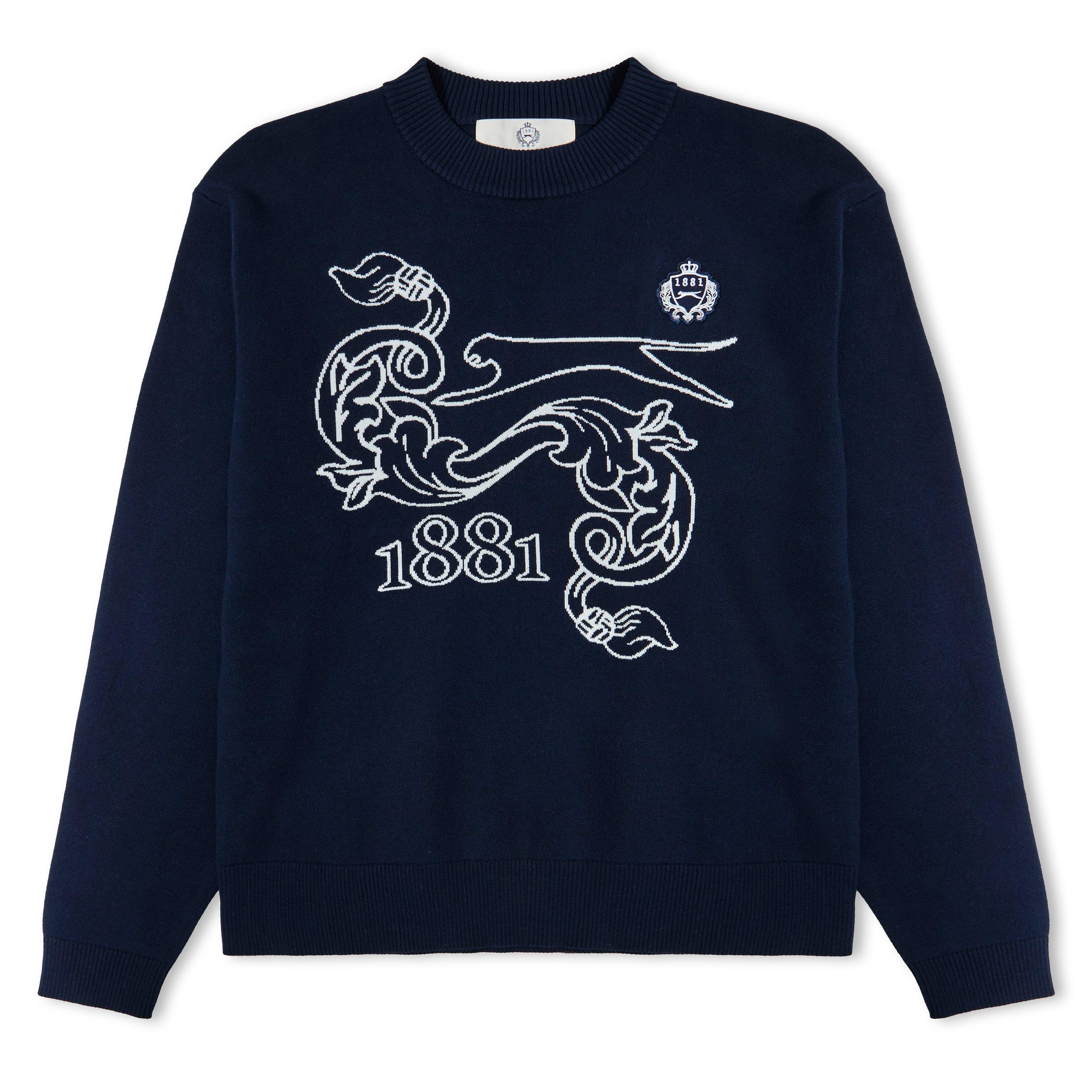 Blue - Slazenger Off-Court - Mens Off-Court Heritage Sweater - 1