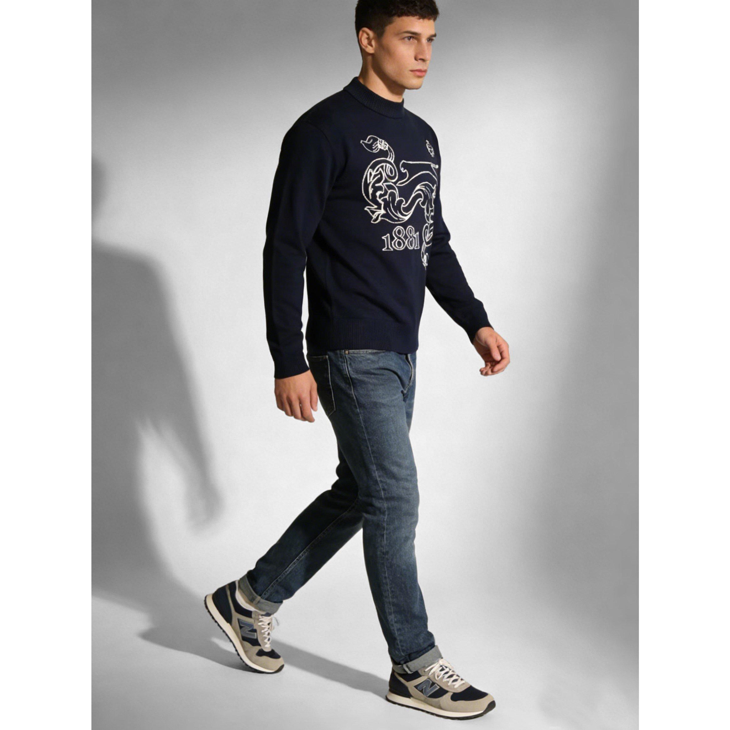 Blue - Slazenger - Slaz Knit Crew Sn63 - 3