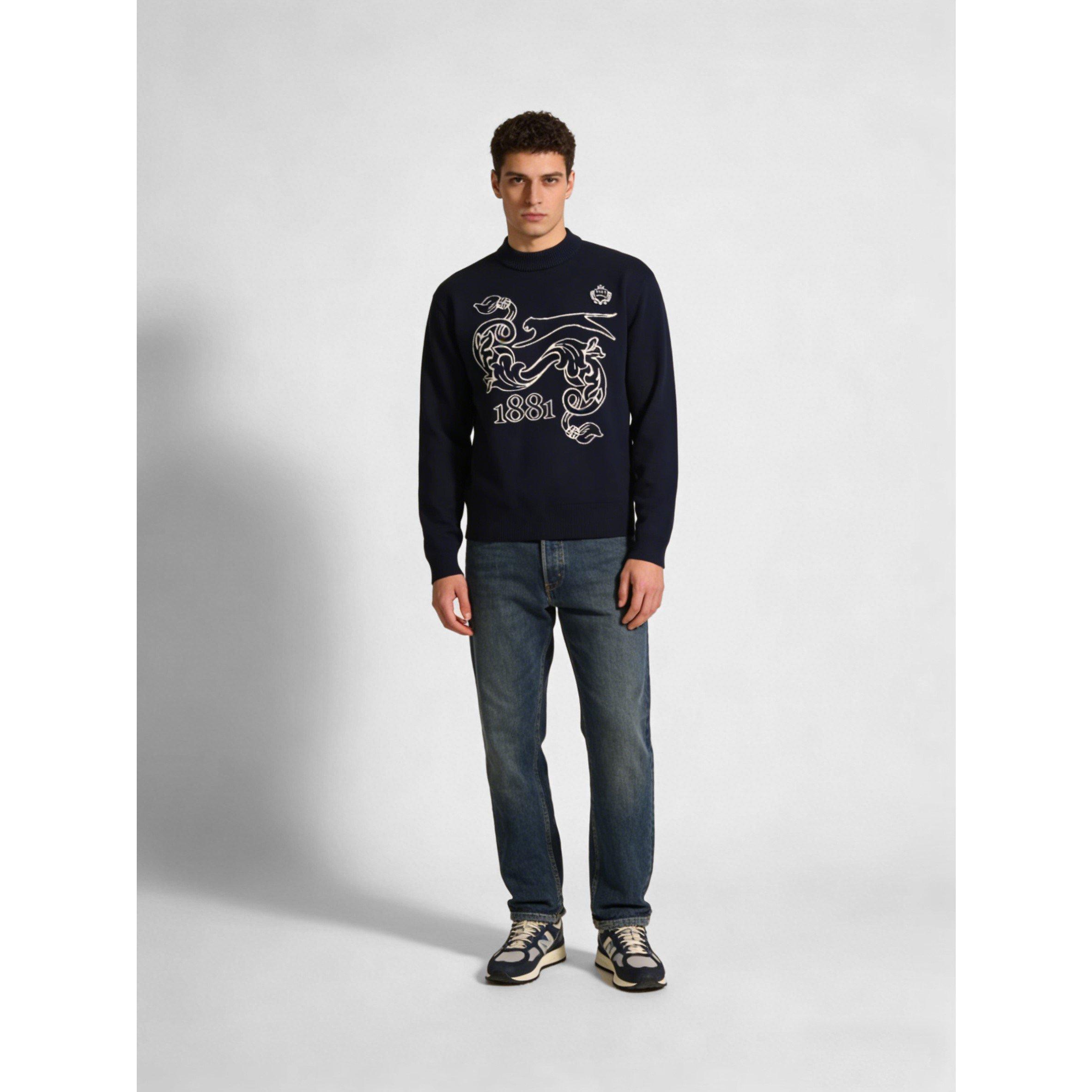 Blue - Slazenger - Slaz Knit Crew Sn63 - 4