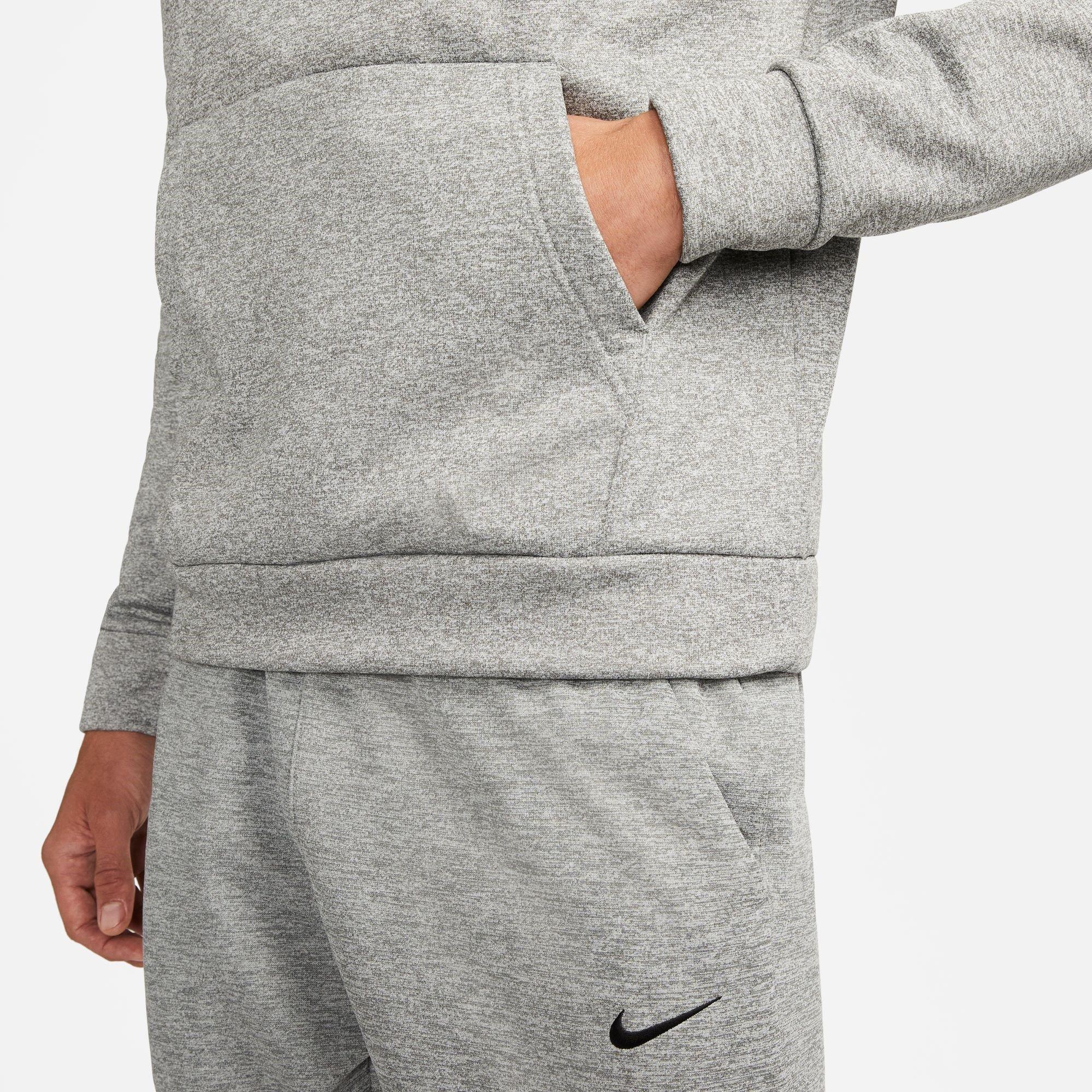 DK GREY HEATHER - Nike - Therma Men's Therma-FIT Hooded Fitness Pullover - 4