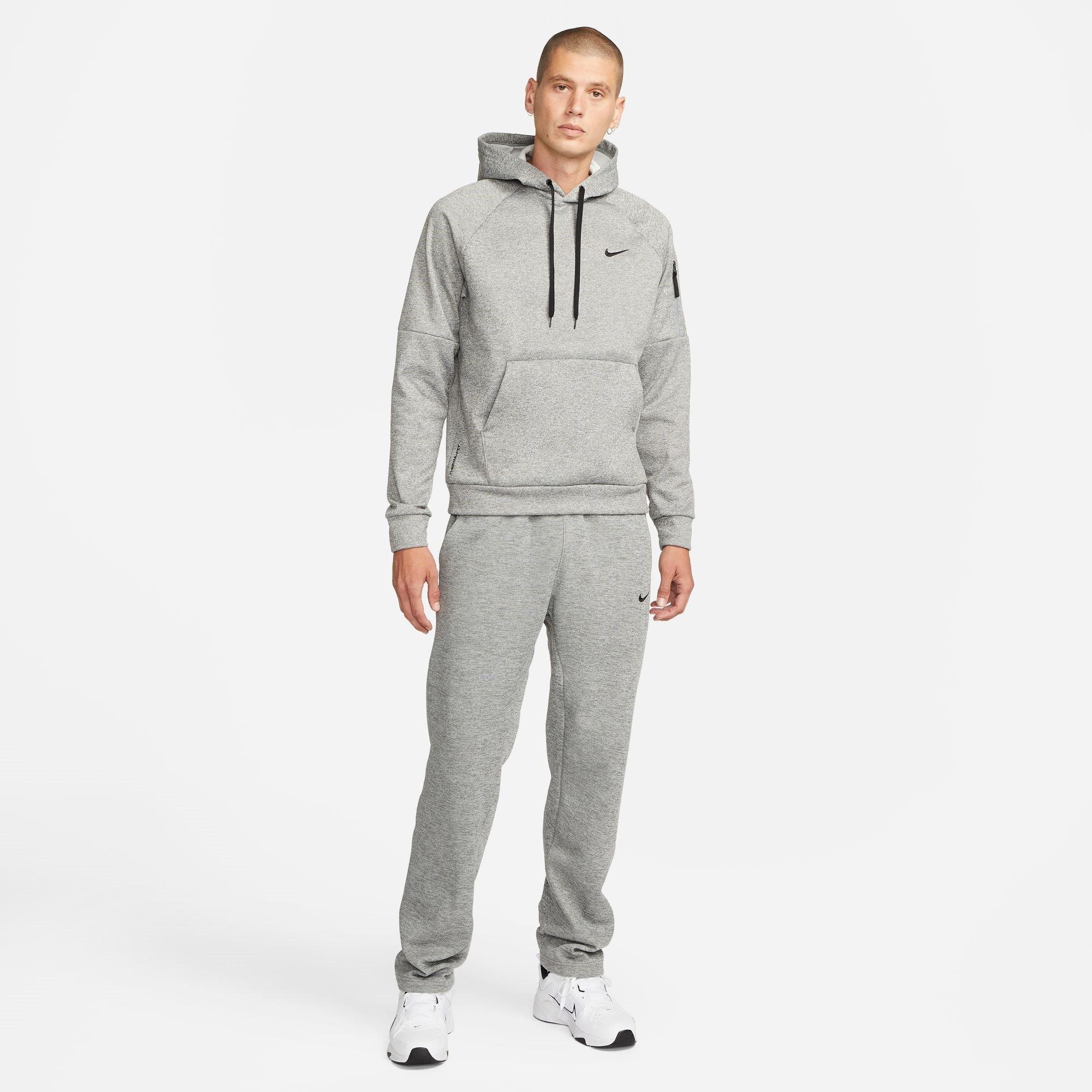 DK GREY HEATHER - Nike - Therma Men's Therma-FIT Hooded Fitness Pullover - 6